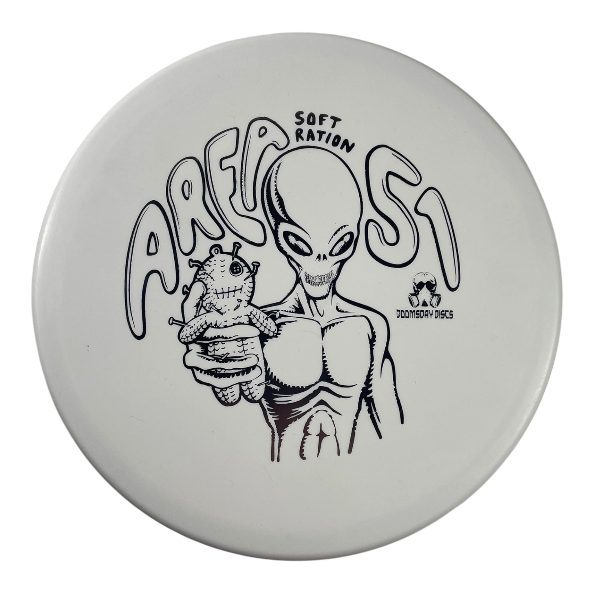 Doomsday Discs Area 51 | Soft Ration | White/Silver 172g Disc Golf