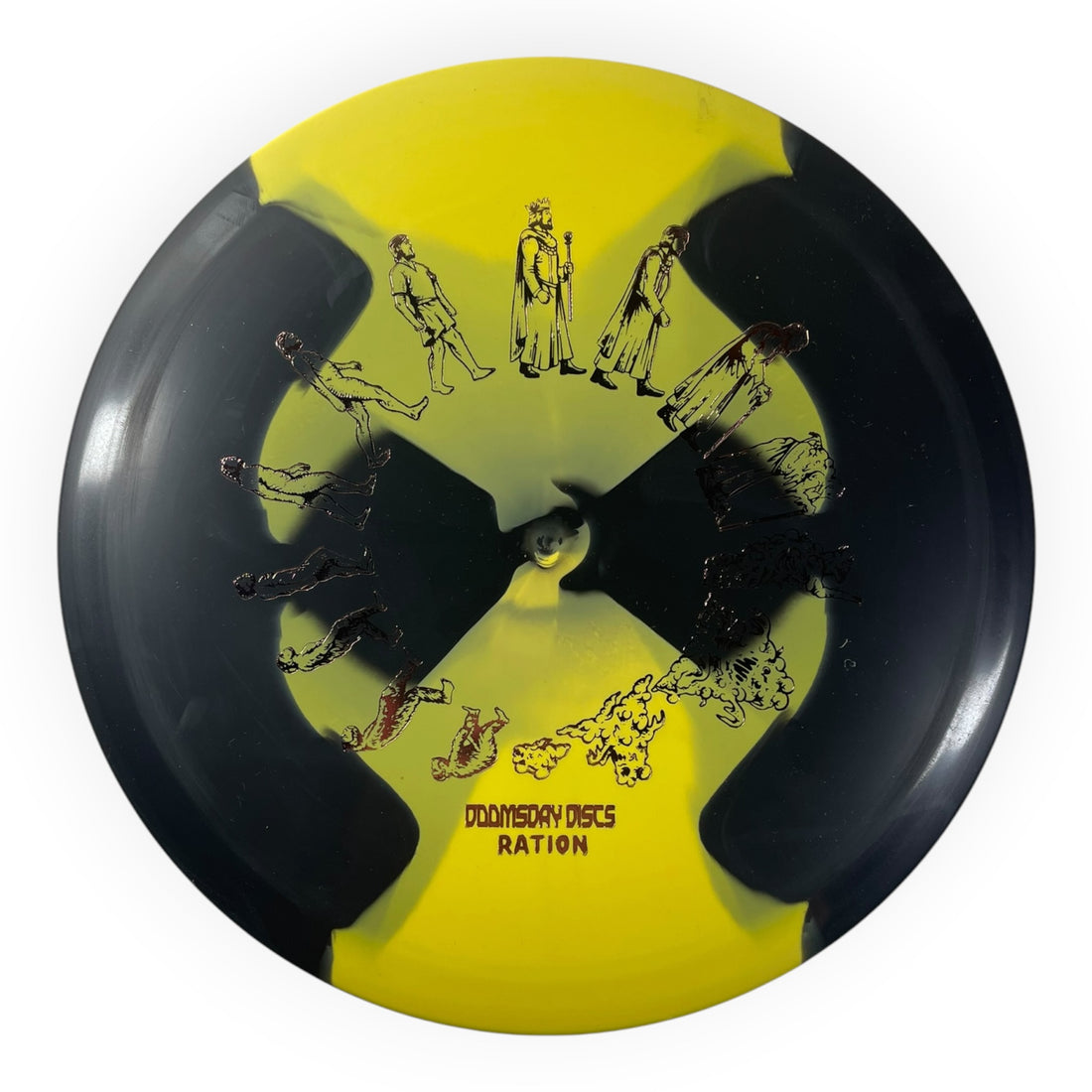 Doomsday Discs Chemtrail | Ration | Yellow/Bronze 173g Disc Golf