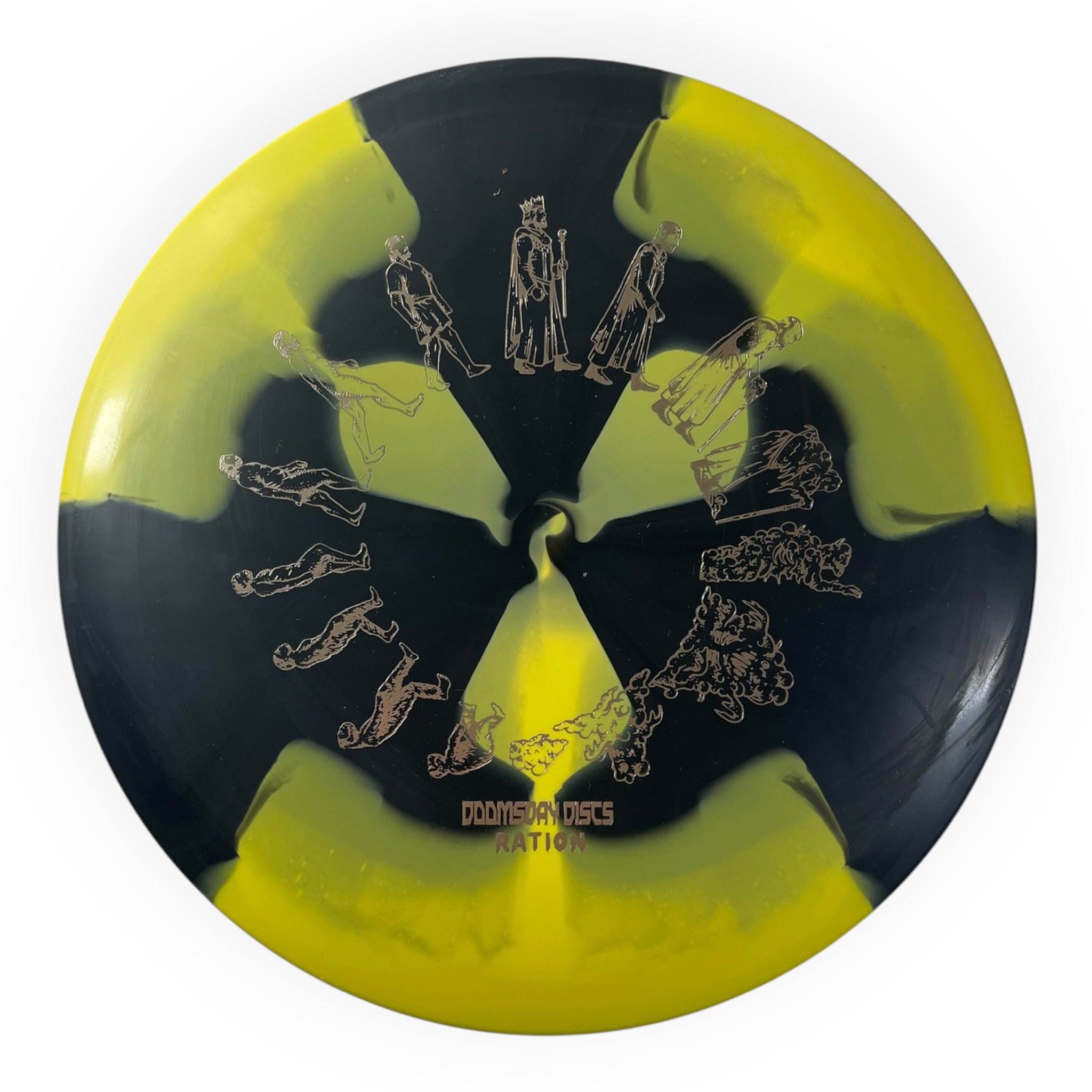 Doomsday Discs Chemtrail | Ration | Yellow/Silver 173g Disc Golf