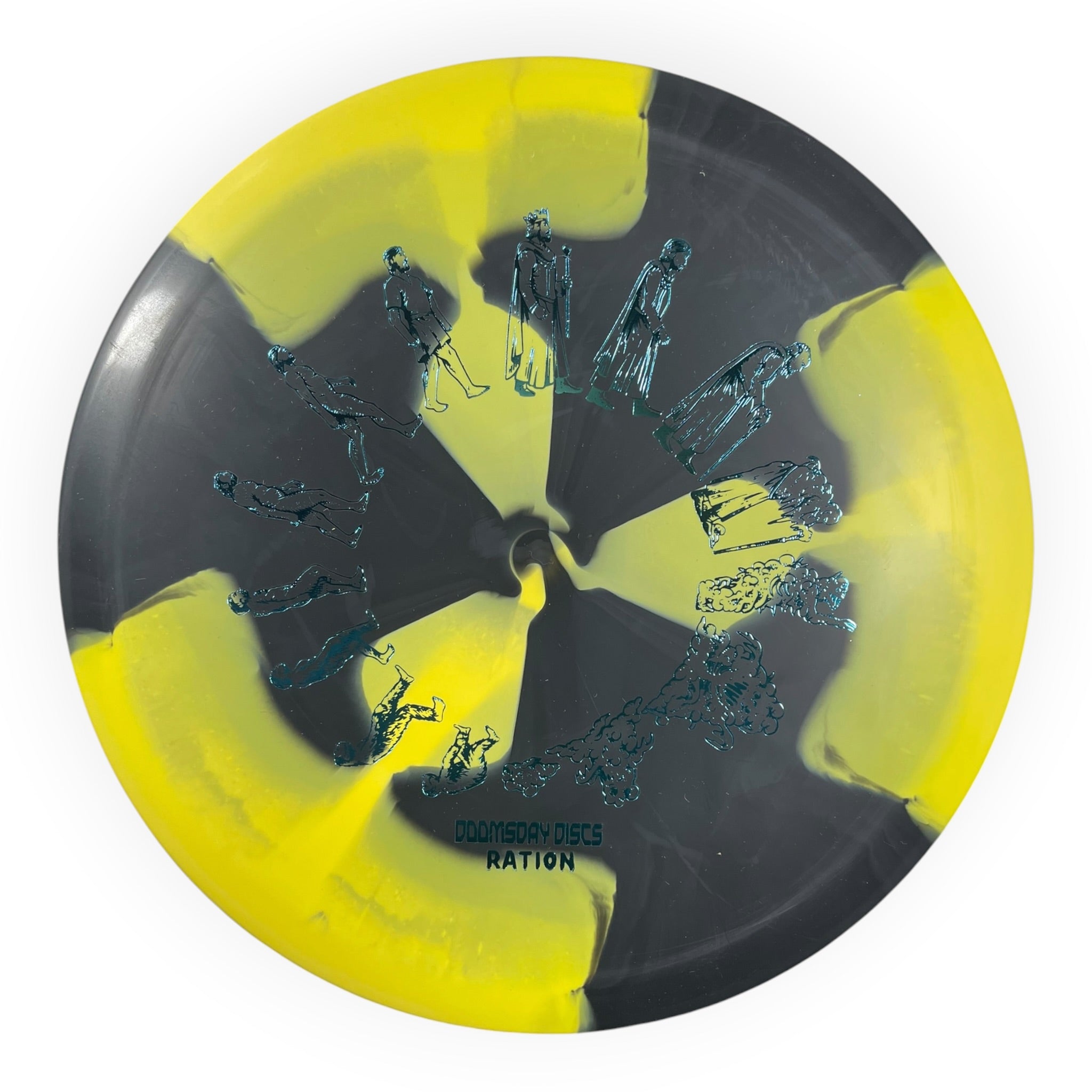 Doomsday Discs Chemtrail | Ration | Yellow/Teal 174g Disc Golf