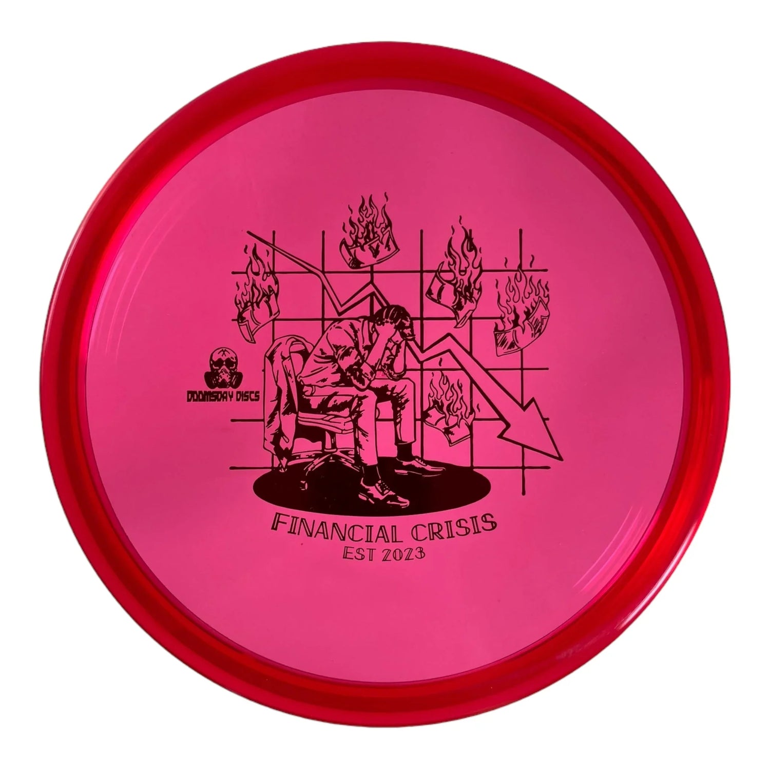 Doomsday Discs Financial Crisis | Isolation | Red/Red 179g Disc Golf