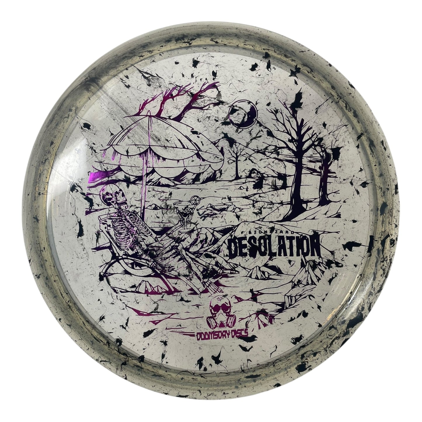 Doomsday Discs Desolation | Biohazard | Clear/Purple 174g Disc Golf