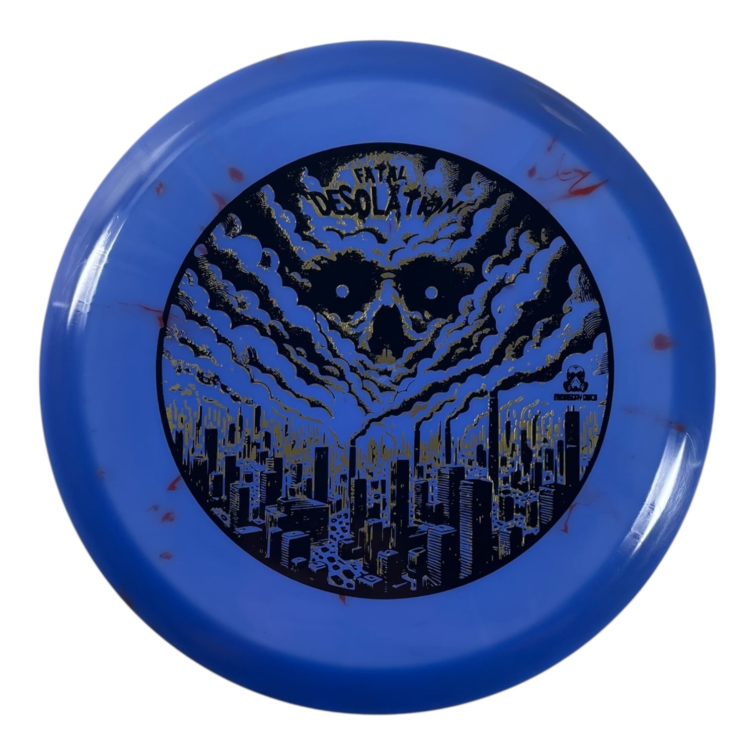 Doomsday Discs Desolation | Fatal | Blue/Gold 172g Disc Golf