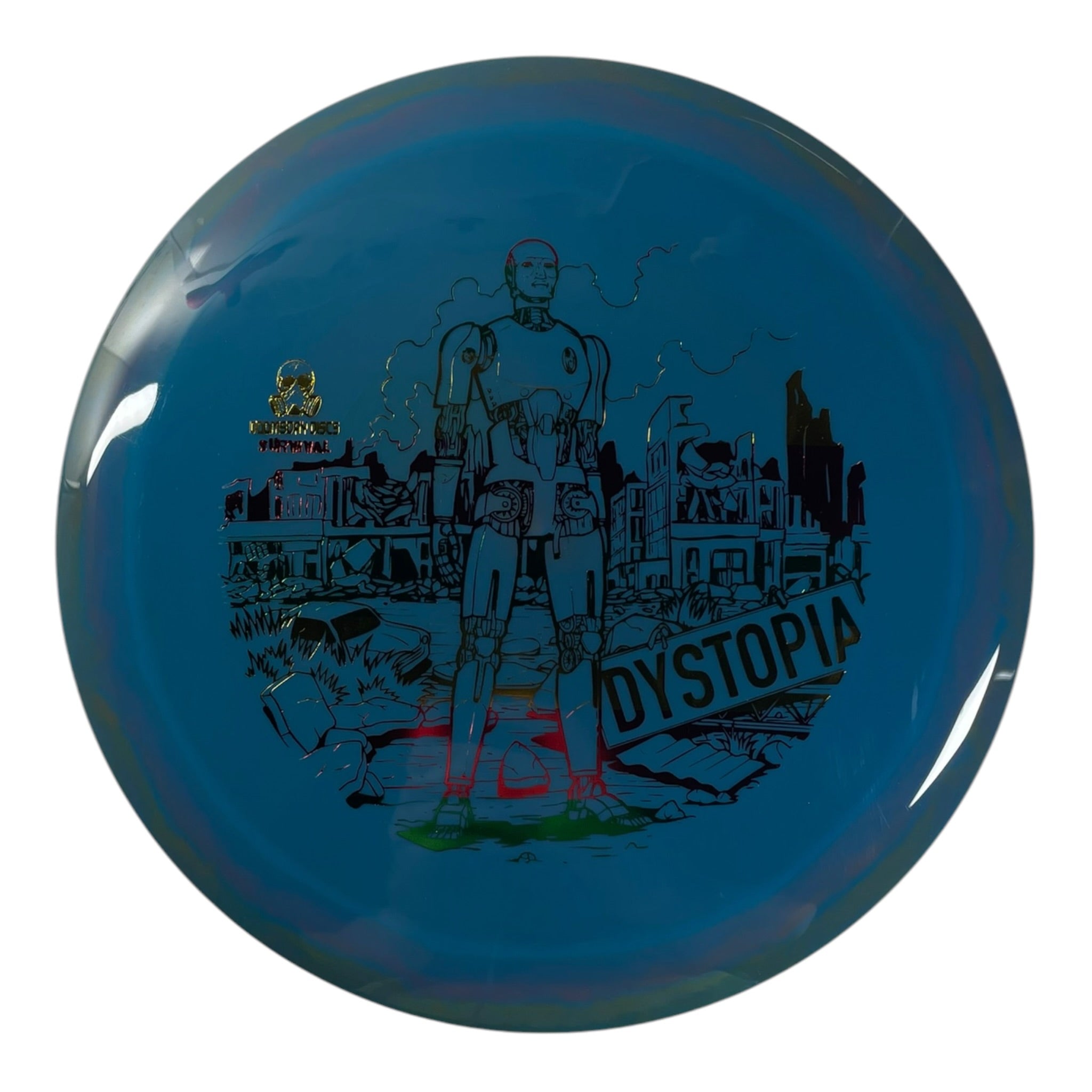 Doomsday Discs Dystopia | Survival | Blue/Rasta 174g Disc Golf