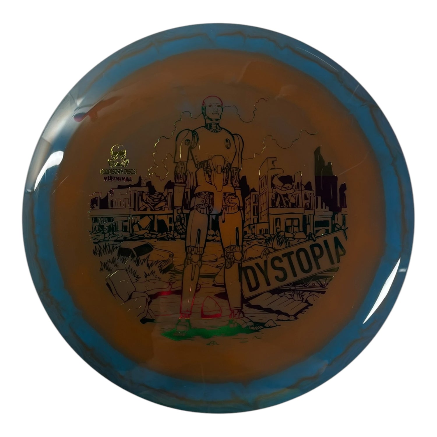 Doomsday Discs Dystopia | Survival | Brown/Rasta 174g Disc Golf