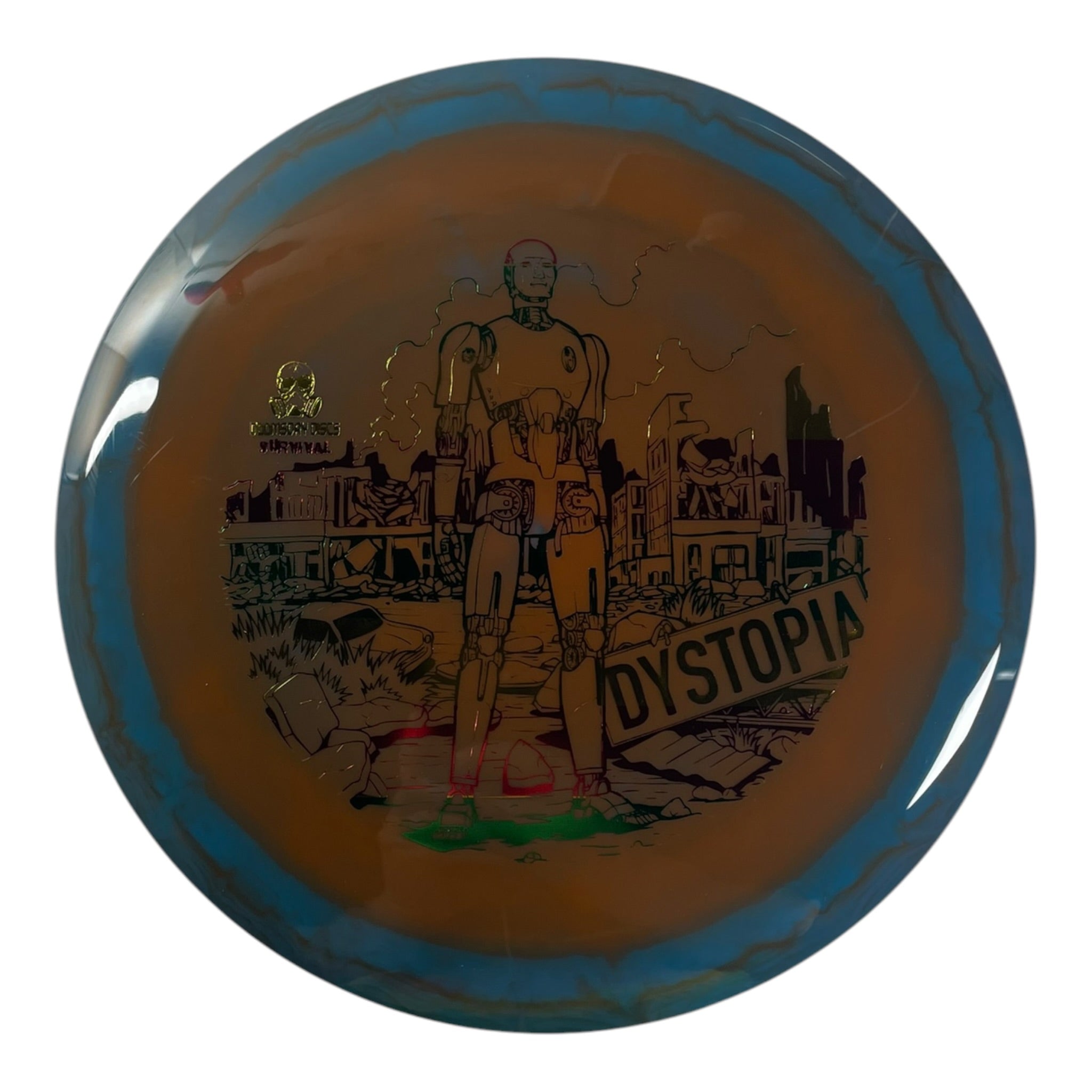 Doomsday Discs Dystopia | Survival | Brown/Rasta 174g Disc Golf