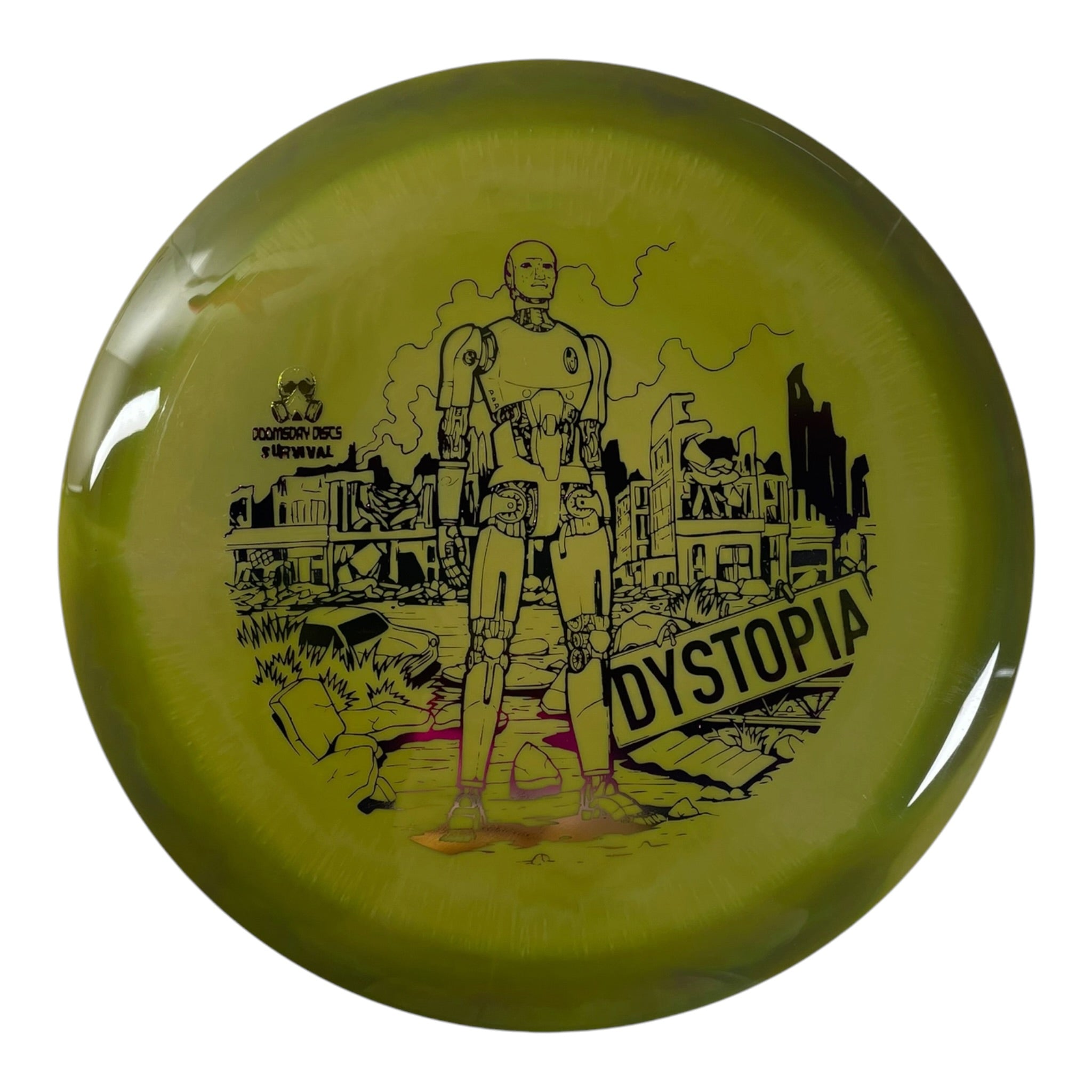 Doomsday Discs Dystopia | Survival | Green/Sunset 175g Disc Golf