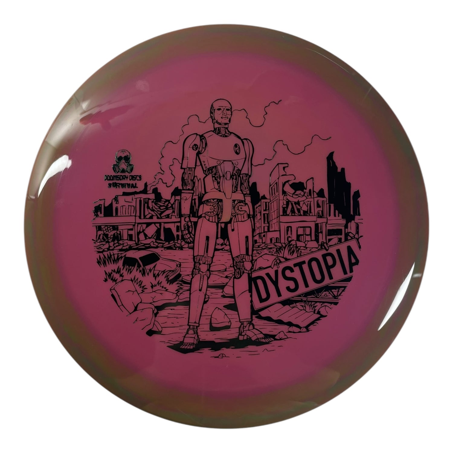 Doomsday Discs Dystopia | Survival | Pink/Green 174g Disc Golf