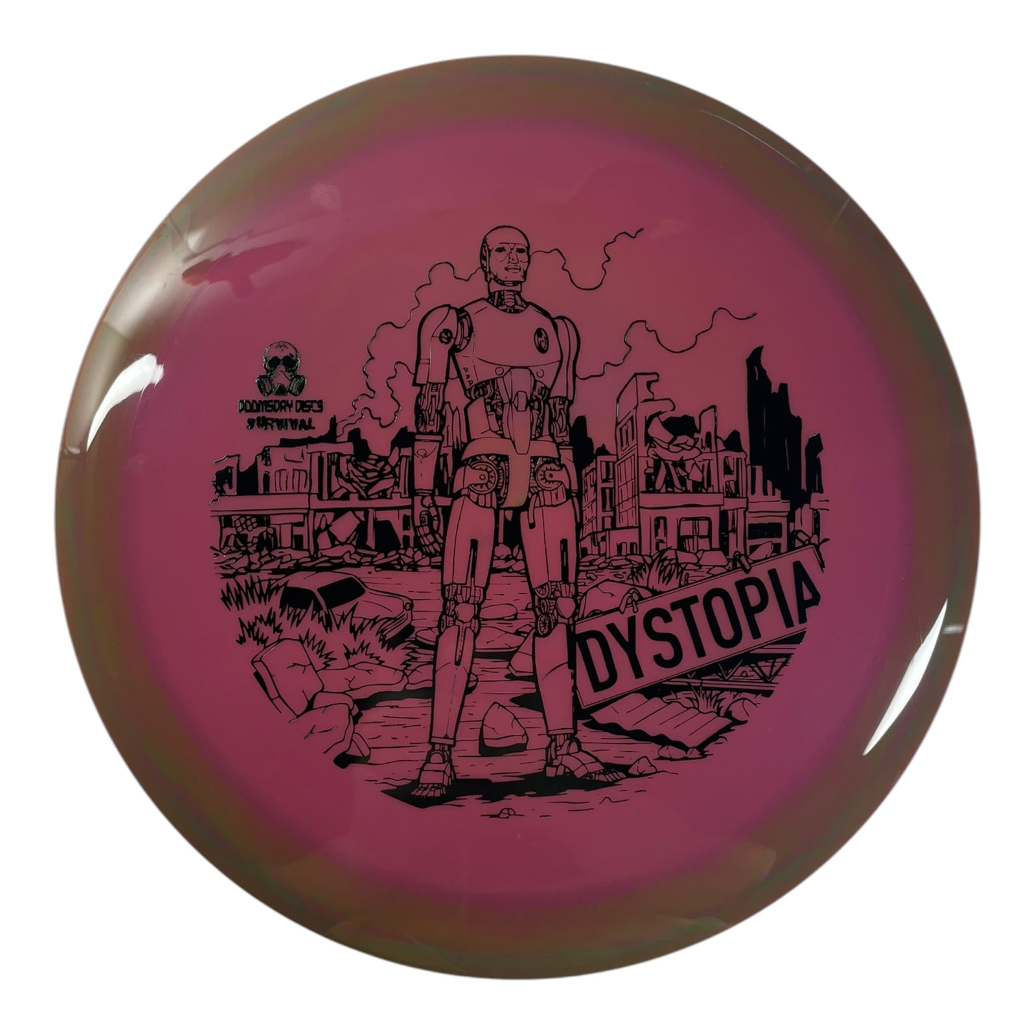 Doomsday Discs Dystopia | Survival | Pink/Green 174g Disc Golf