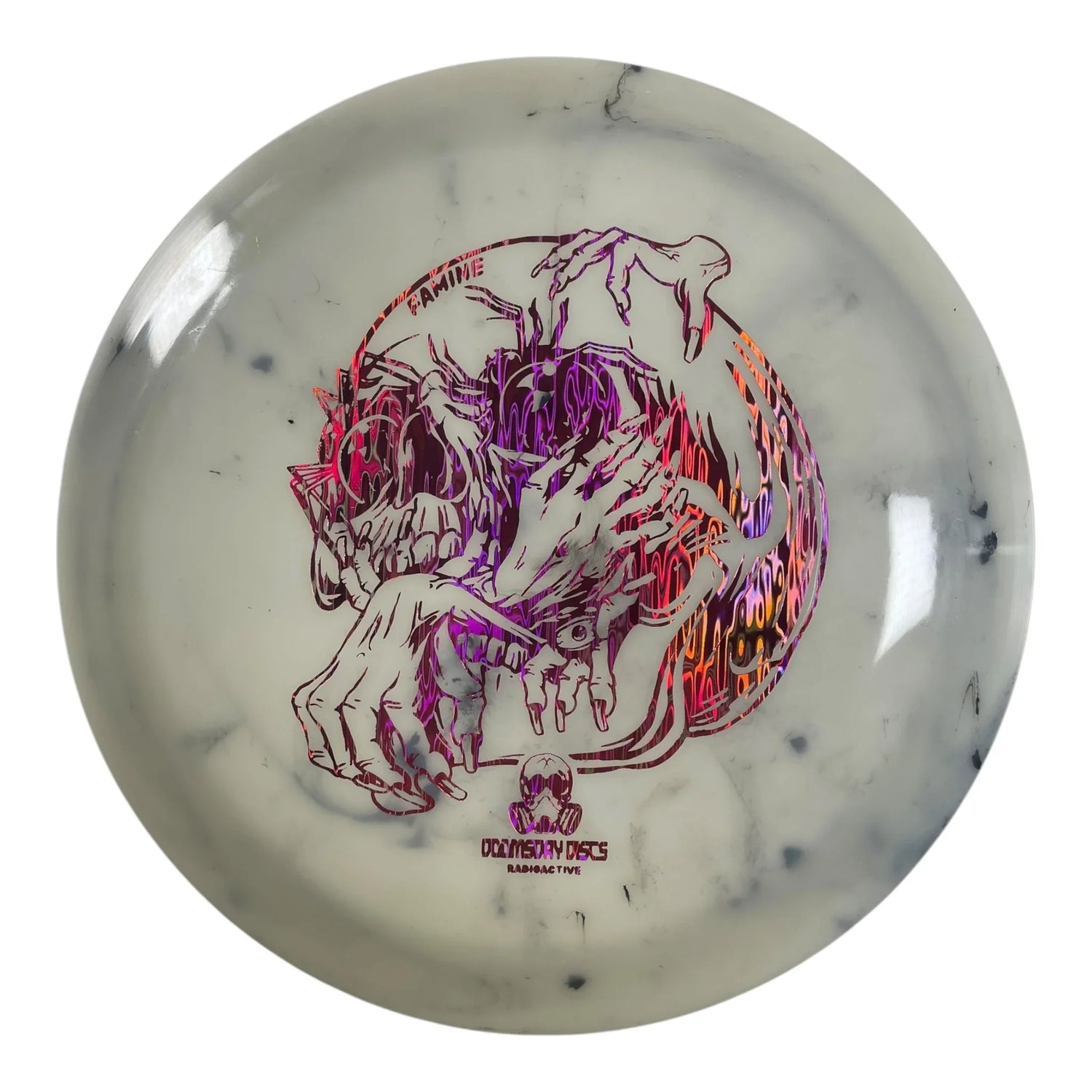 Doomsday Discs Famine | Radioactive Waste | Glow/Pink 175g Disc Golf