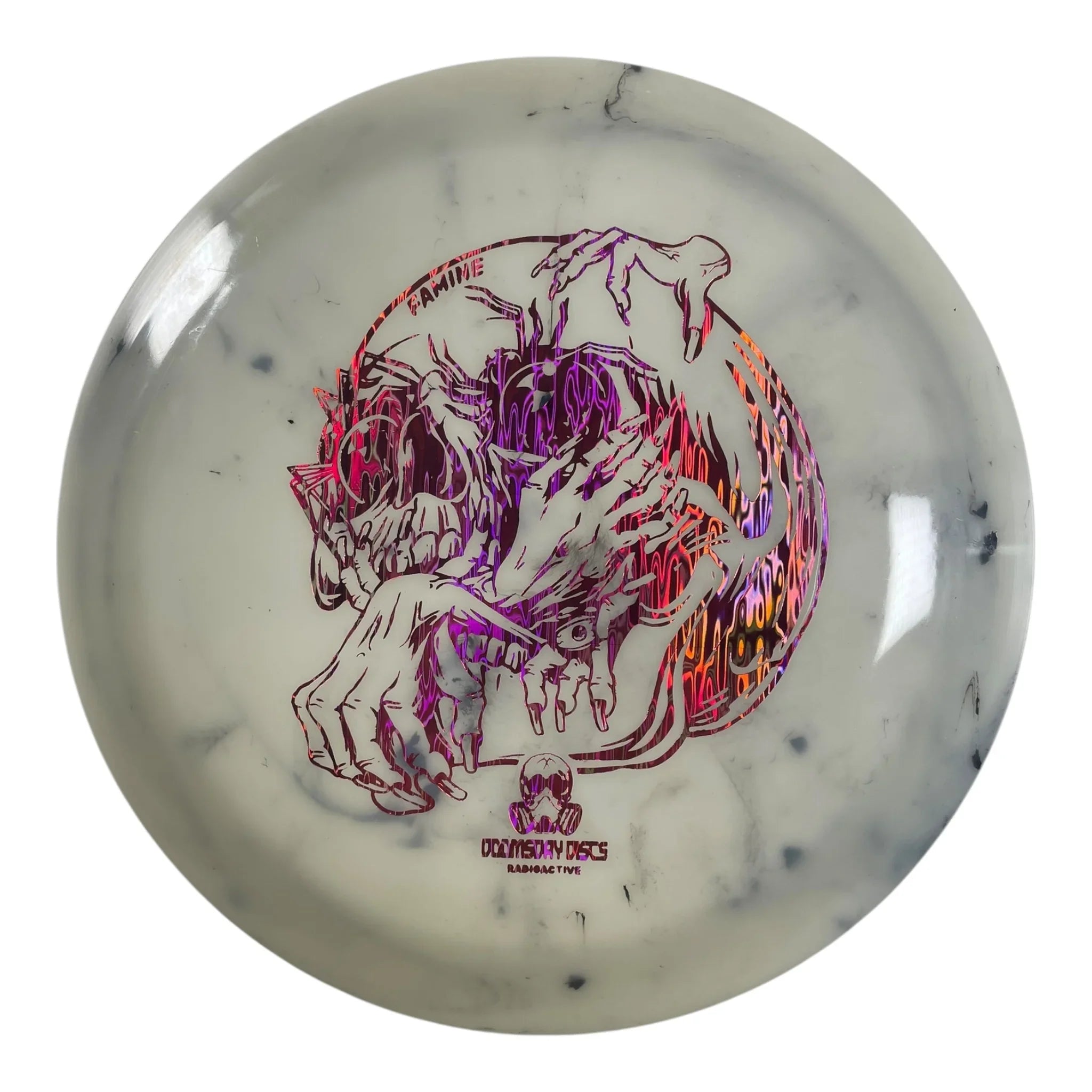 Doomsday Discs Famine | Radioactive Waste | Glow/Pink 175g Disc Golf