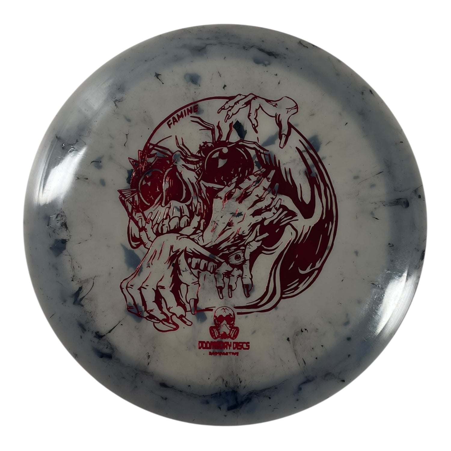 Doomsday Discs Famine | Radioactive Waste | Glow/Red 172g Disc Golf