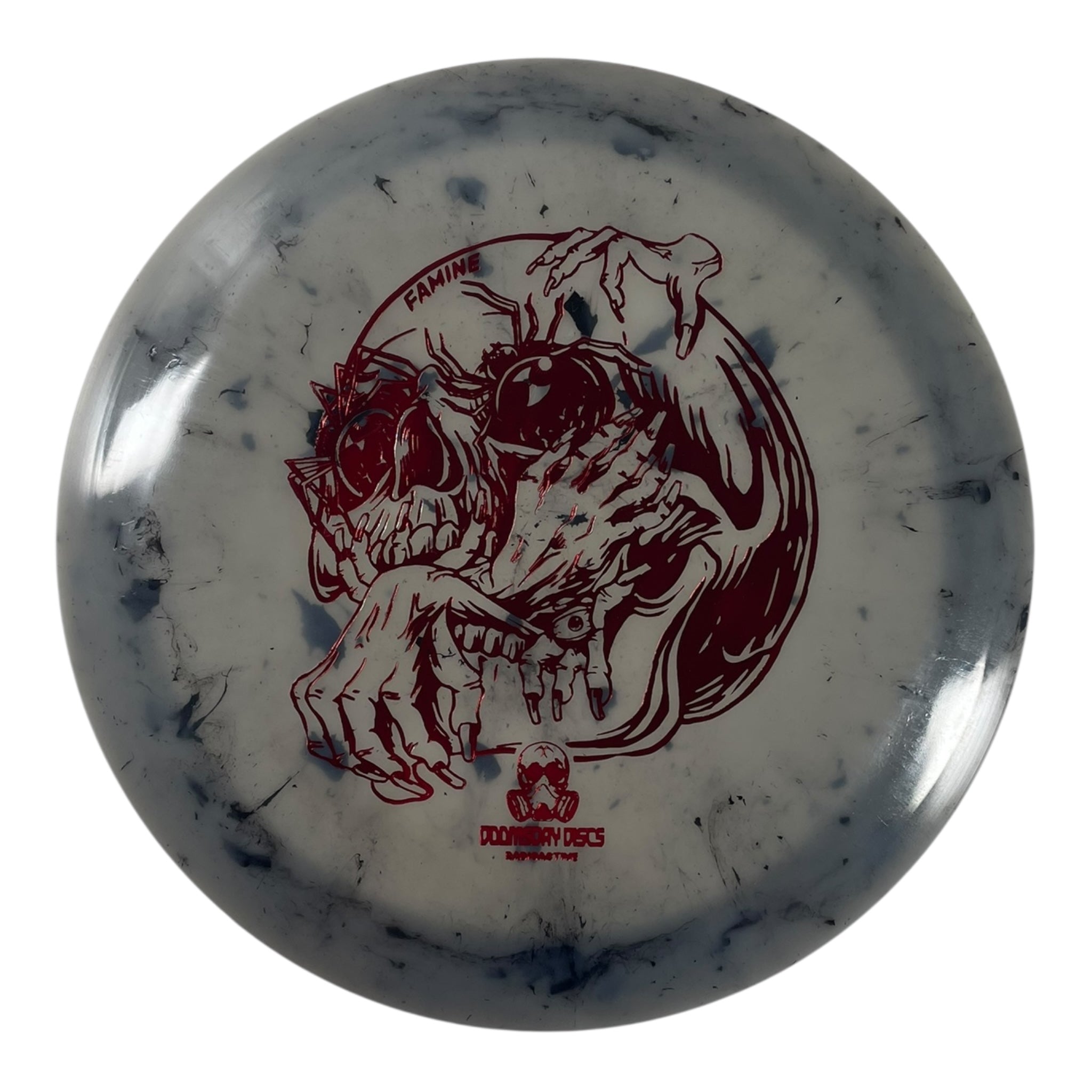 Doomsday Discs Famine | Radioactive Waste | Glow/Red 172g Disc Golf