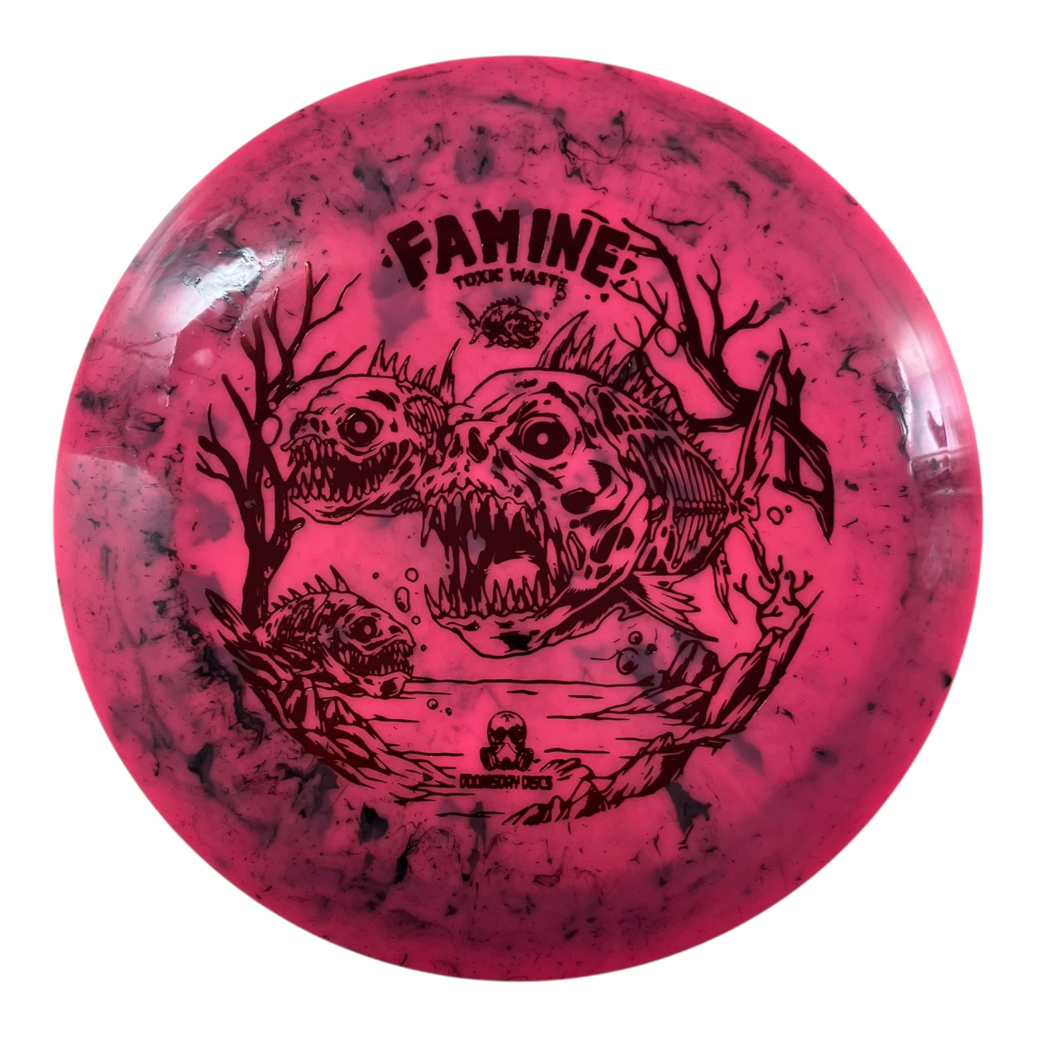 Doomsday Discs Famine | Toxic Waste | Pink/Red 174g Disc Golf