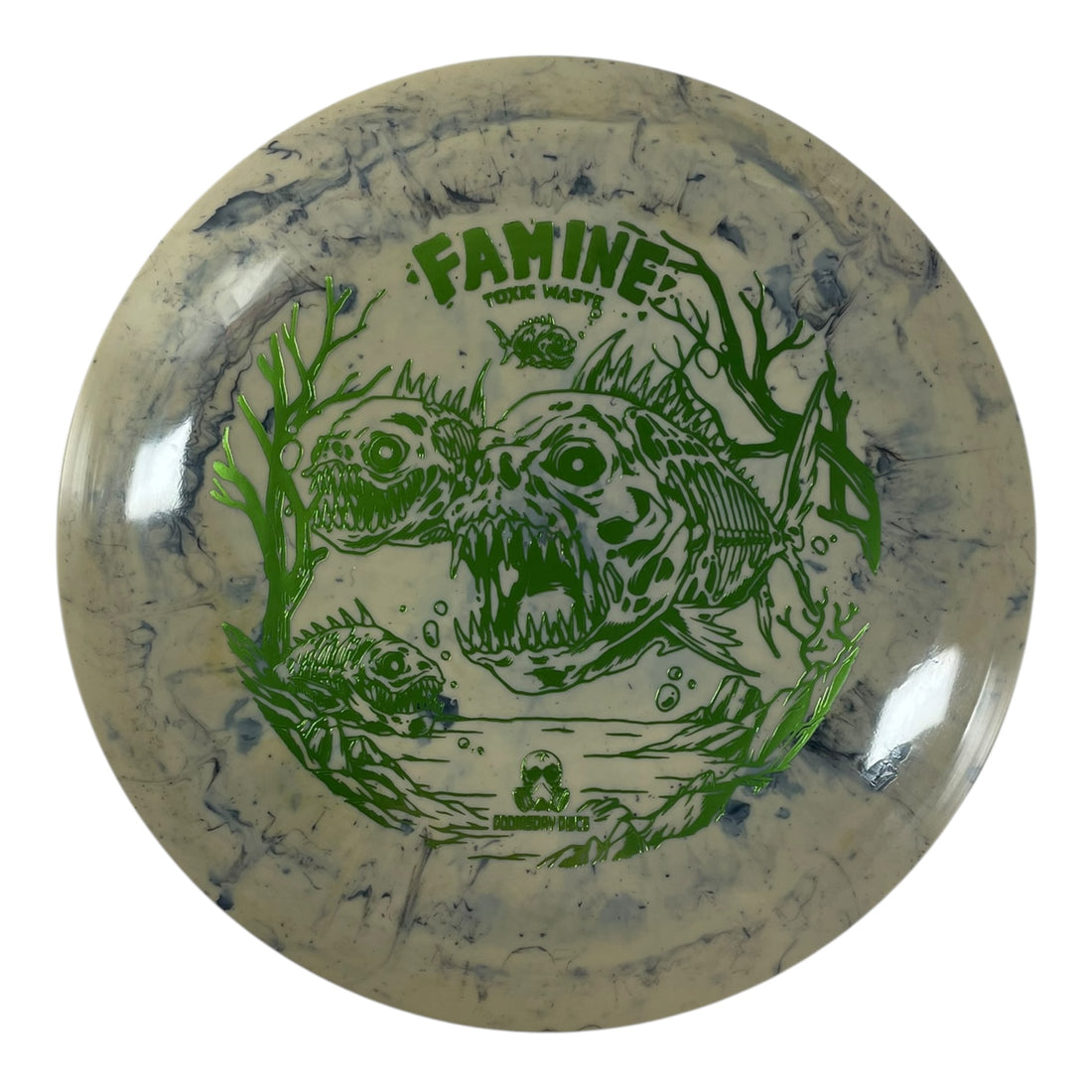 Doomsday Discs Famine | Toxic Waste | Tan/Green 171g Disc Golf