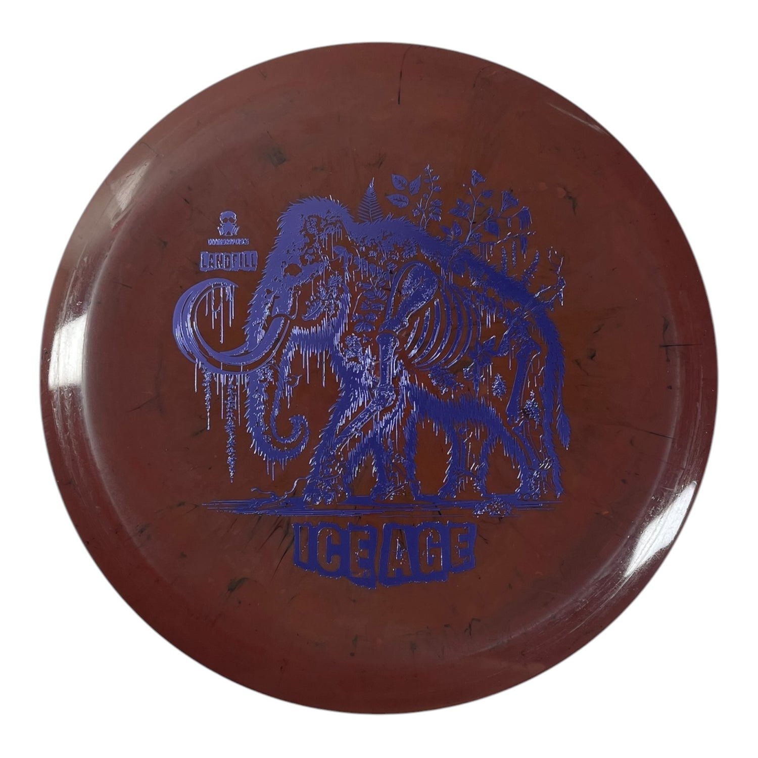 Doomsday Discs Ice Age | Landfill | Brown/Purple 175g Disc Golf