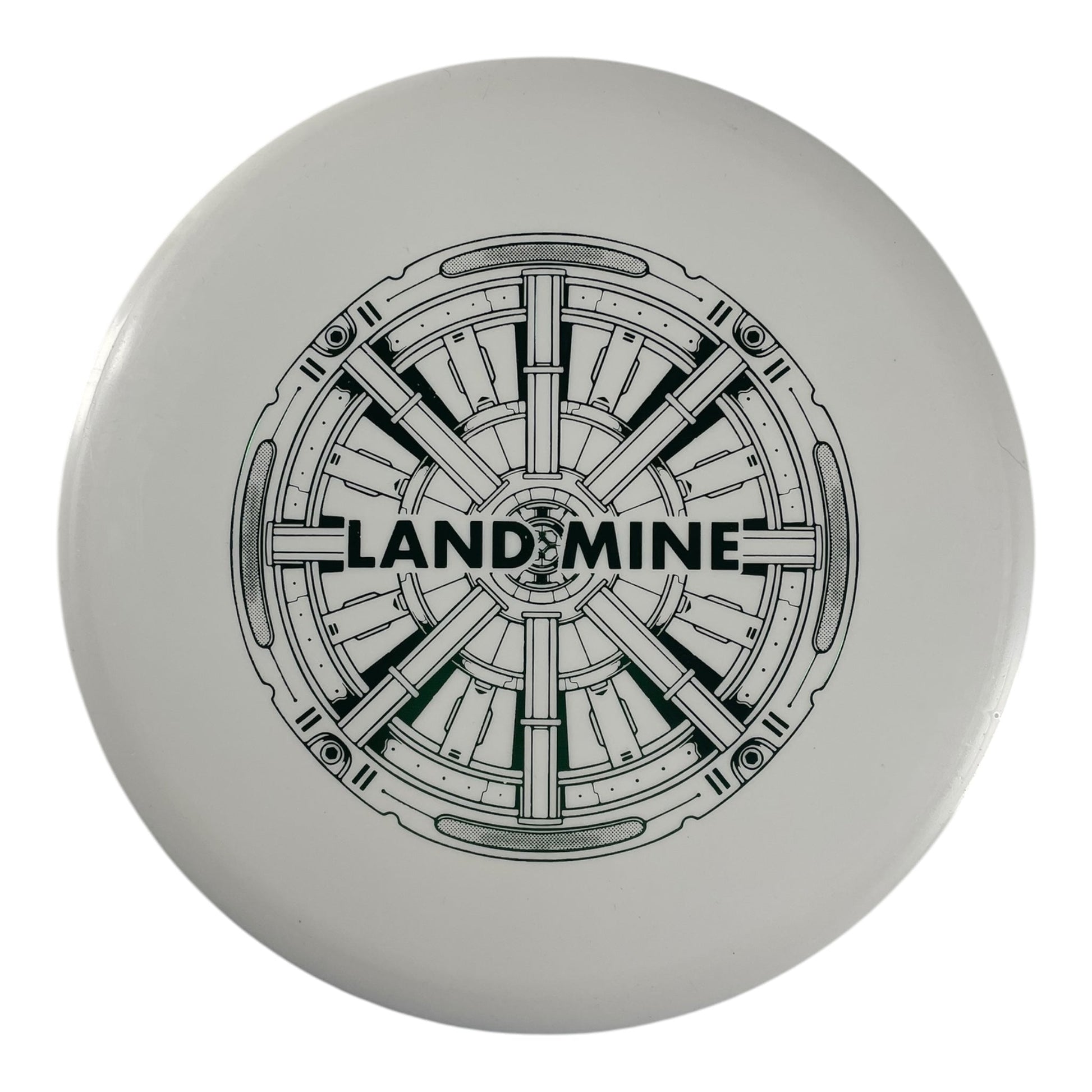 Doomsday Discs Land Mine | Weapons Grade | White/Green 172g Disc Golf