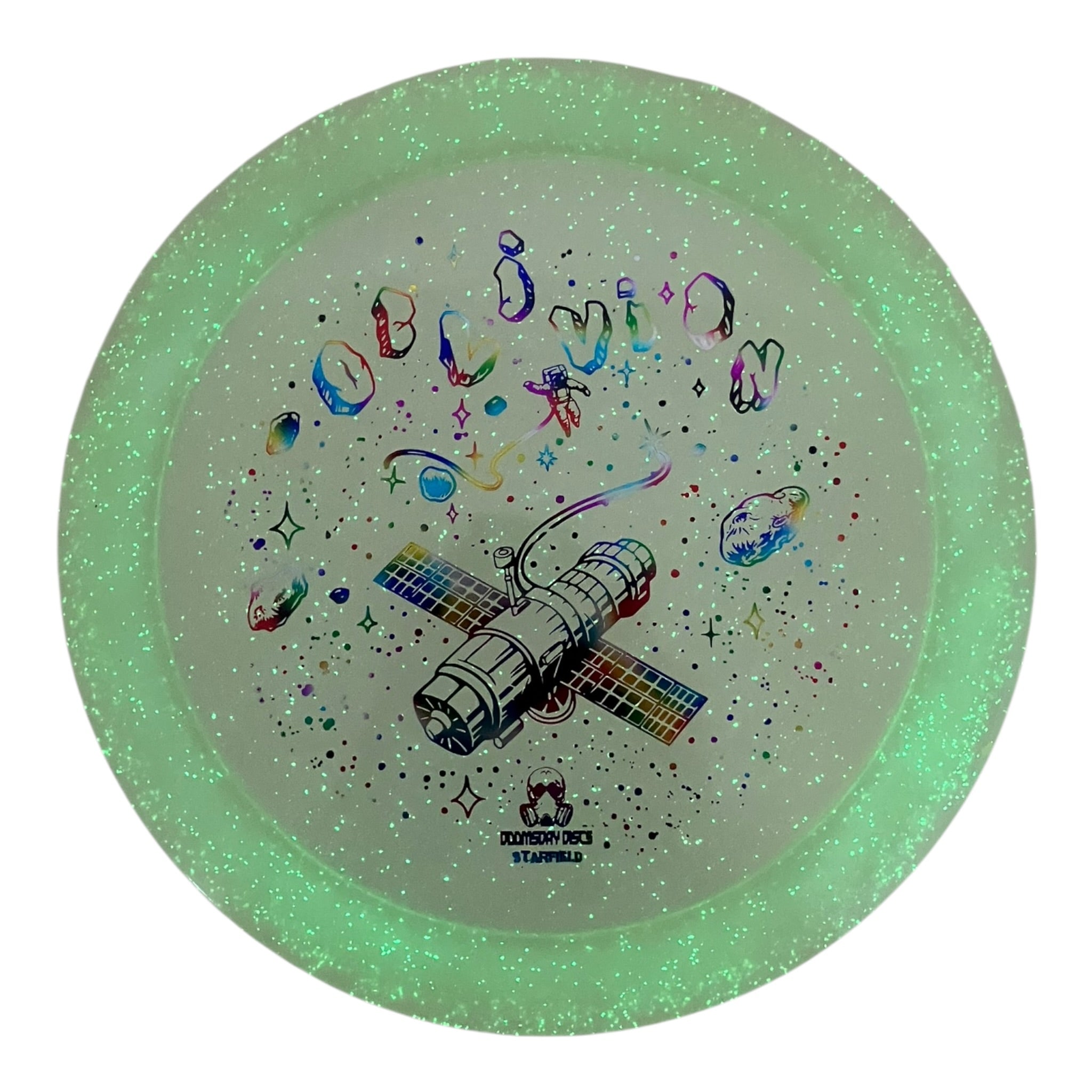 Doomsday Discs Oblivion | Starfield | White/Rainbow 175g Disc Golf