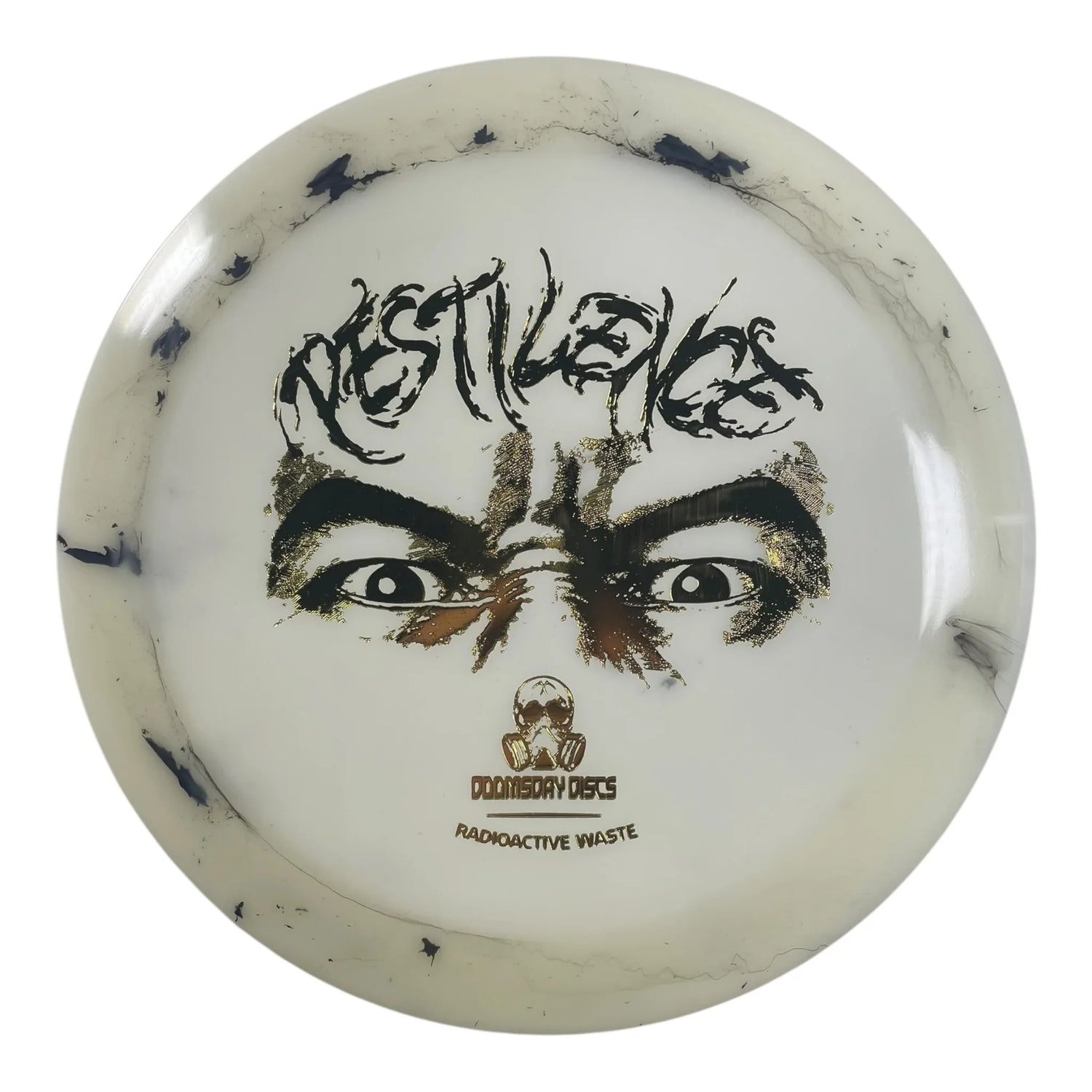 Doomsday Discs Pestilence | Radioactive Waste | Glow/Gold 175g Disc Golf