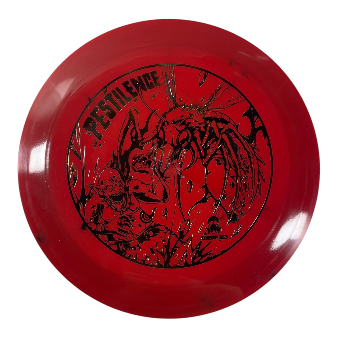 Doomsday Discs Pestilence | Toxic Waste | Red/Bronze 174g Disc Golf
