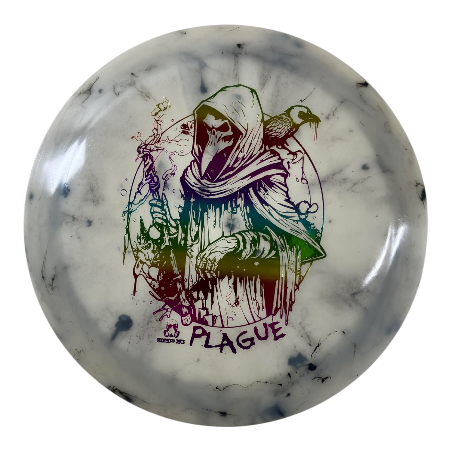 Doomsday Discs Plague | Radioactive Waste | Glow/Rainbow 171g Disc Golf