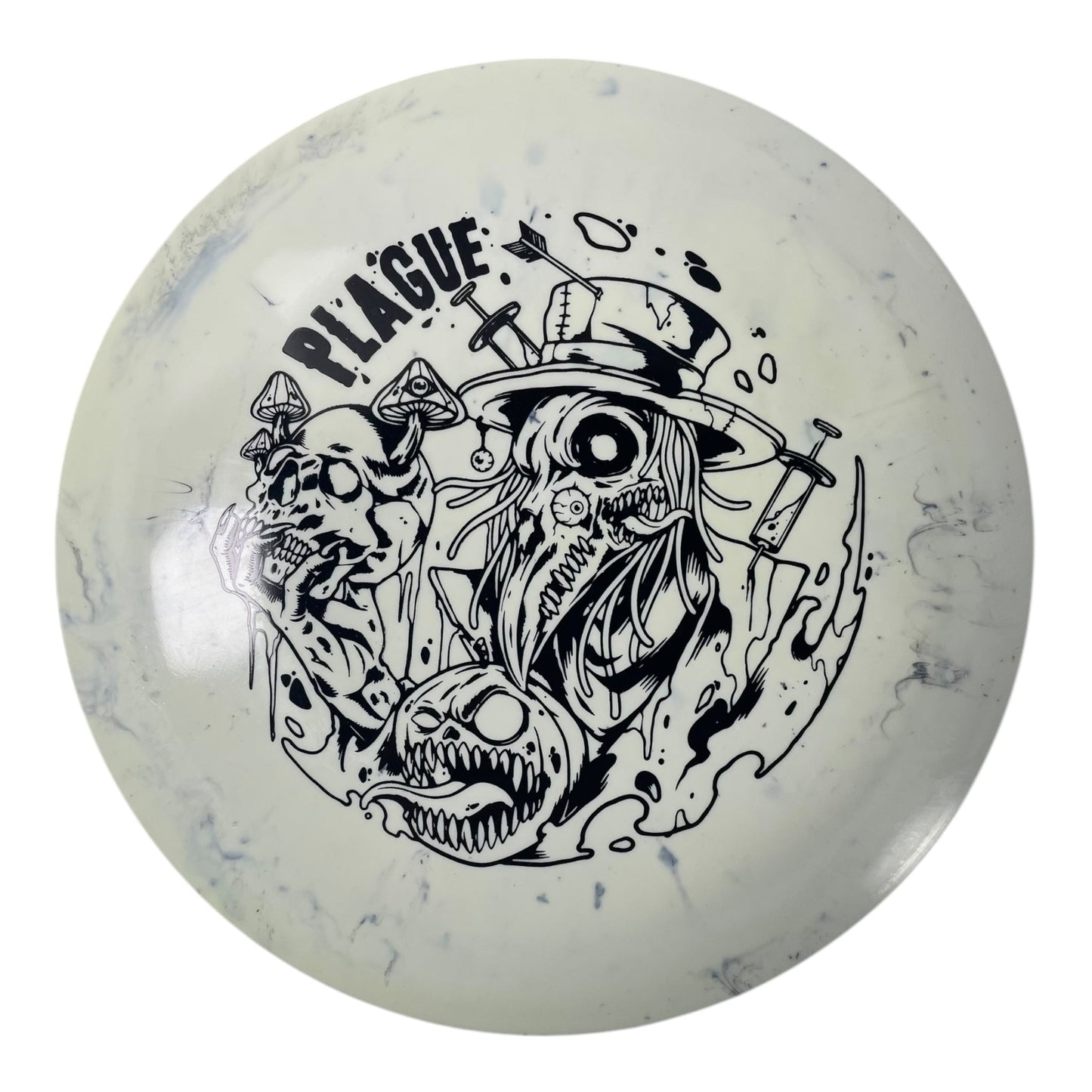 Doomsday Discs Plague | Toxic Waste | White/Black 171g Disc Golf