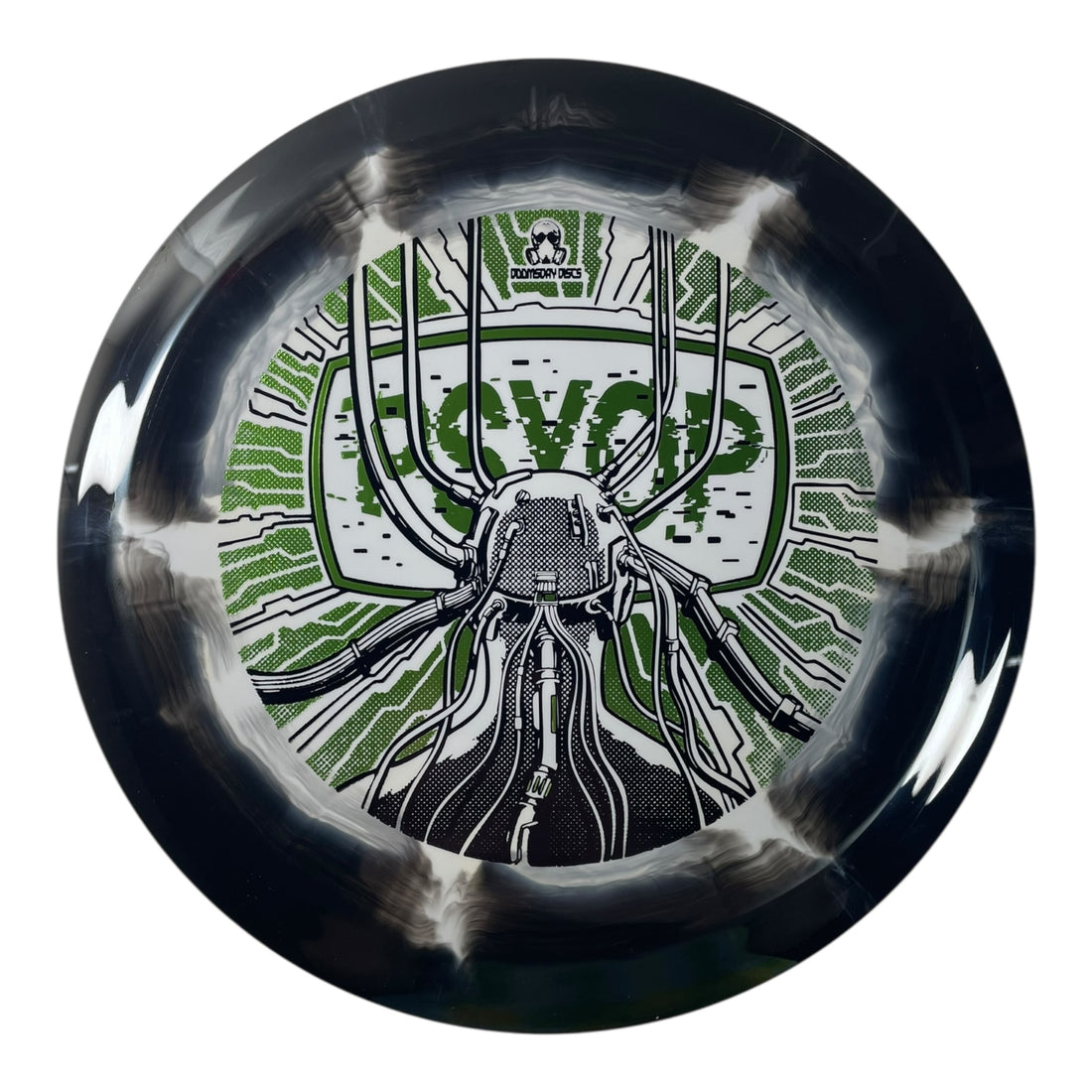 Doomsday Discs Psyop | Retina | Black/Green 174g Disc Golf