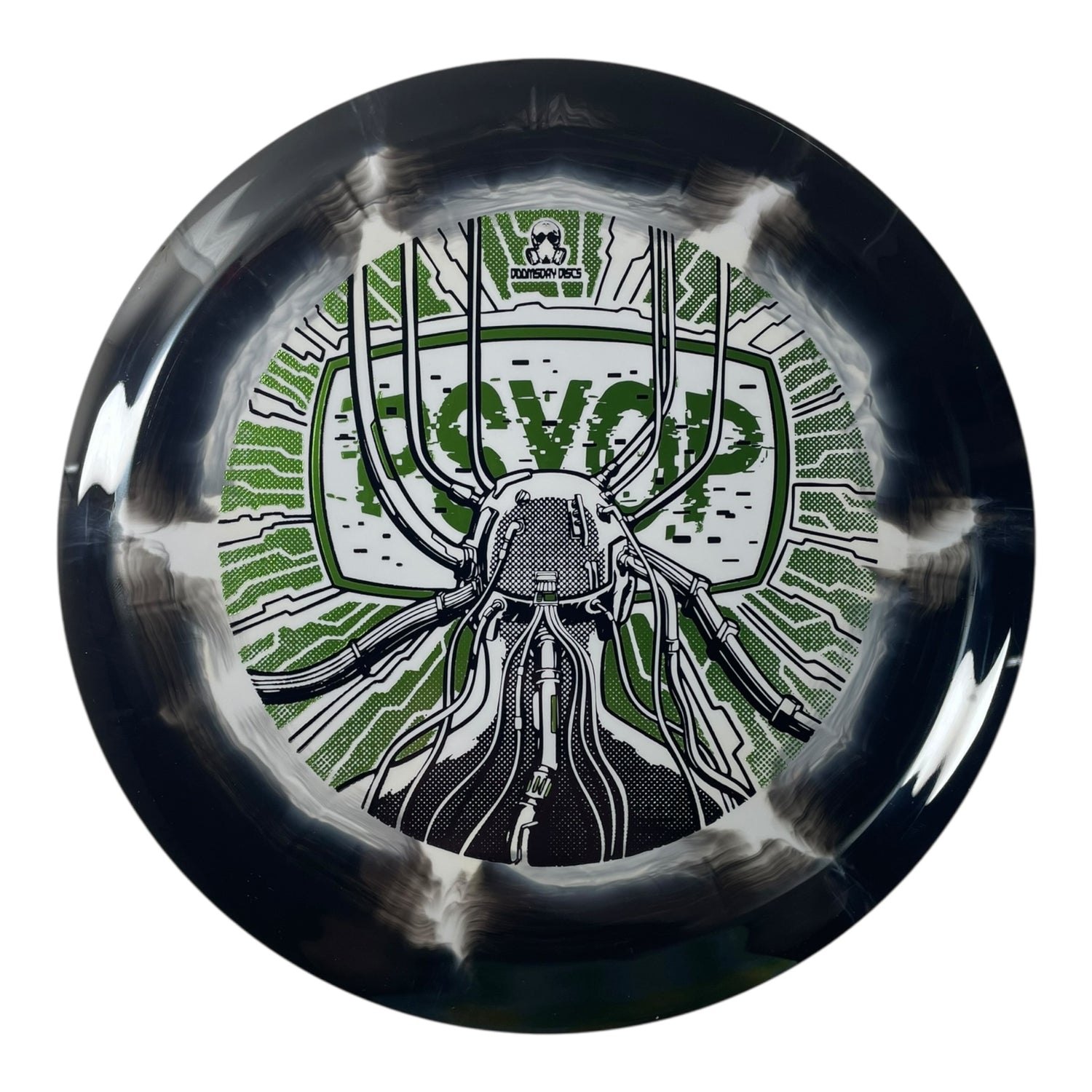 Doomsday Discs Psyop | Retina | Black/Green 174g Disc Golf