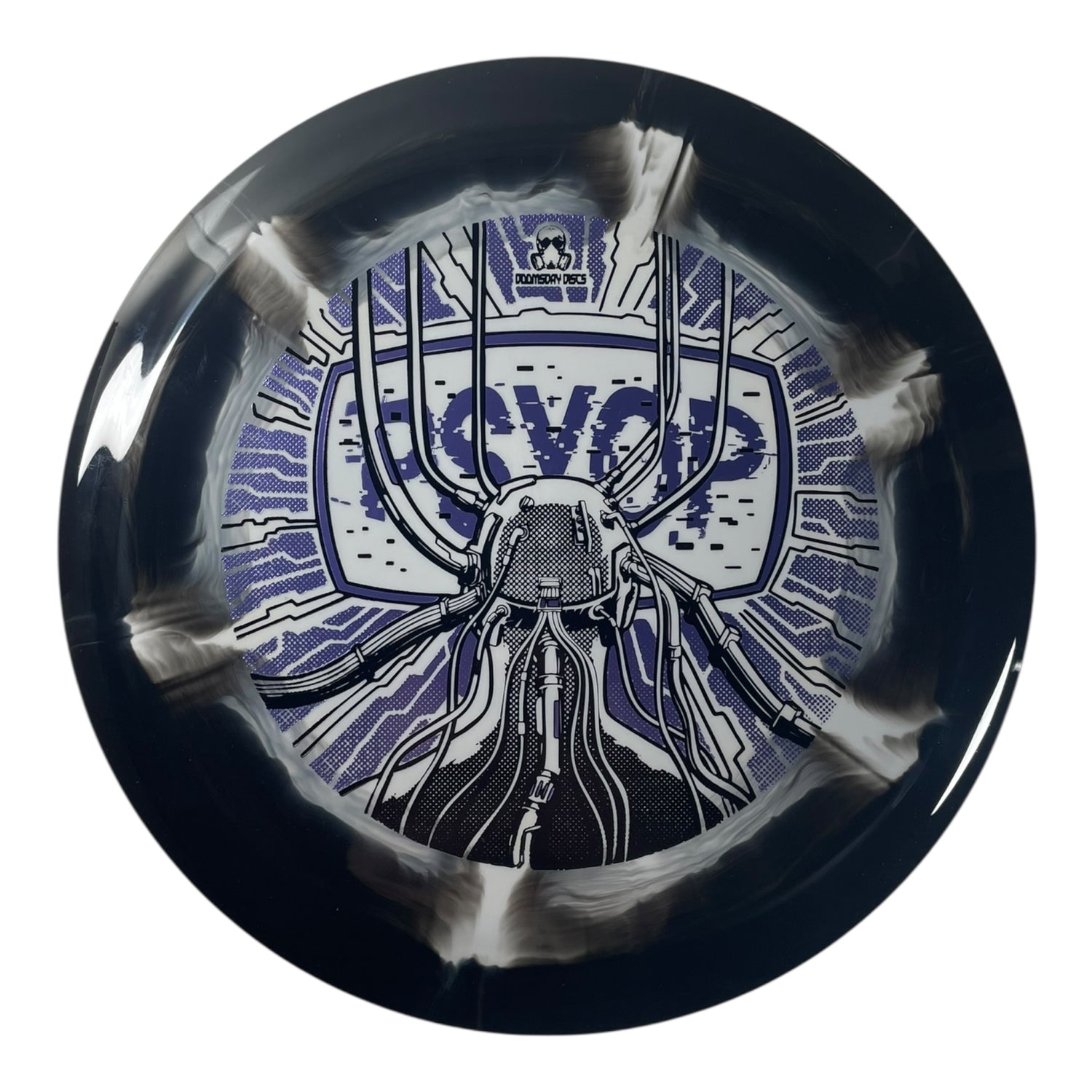 Doomsday Discs Psyop | Retina | Black/Lavendar 172g Disc Golf