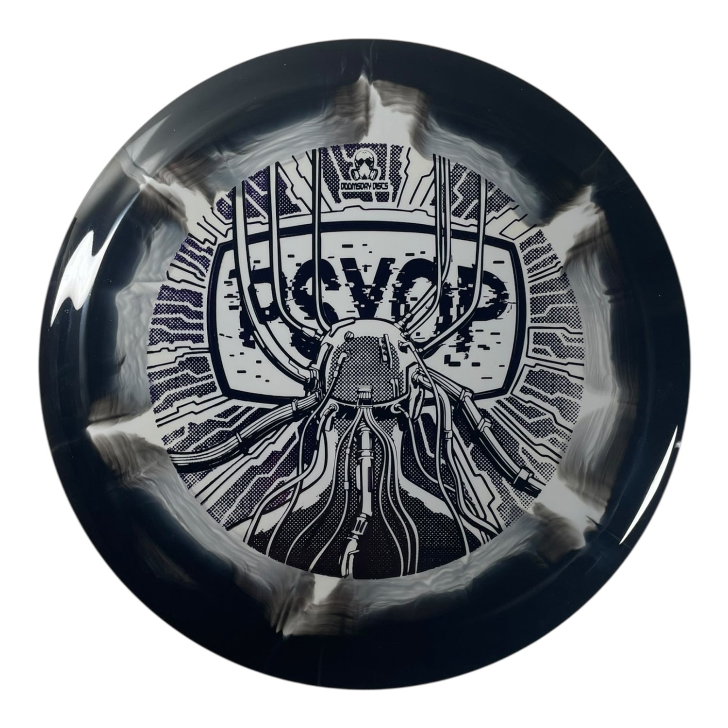 Doomsday Discs Psyop | Retina | Black/Purple 172g Disc Golf