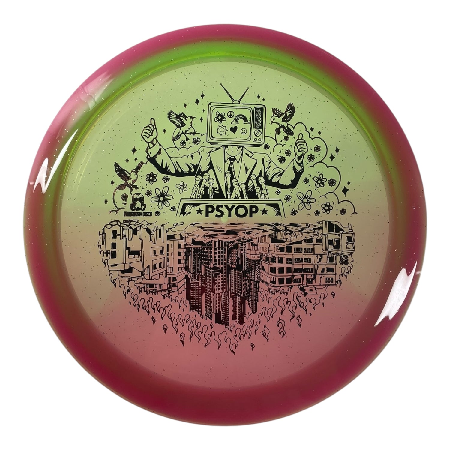 Doomsday Discs Psyop | Retina | Pink/Red 172g Disc Golf