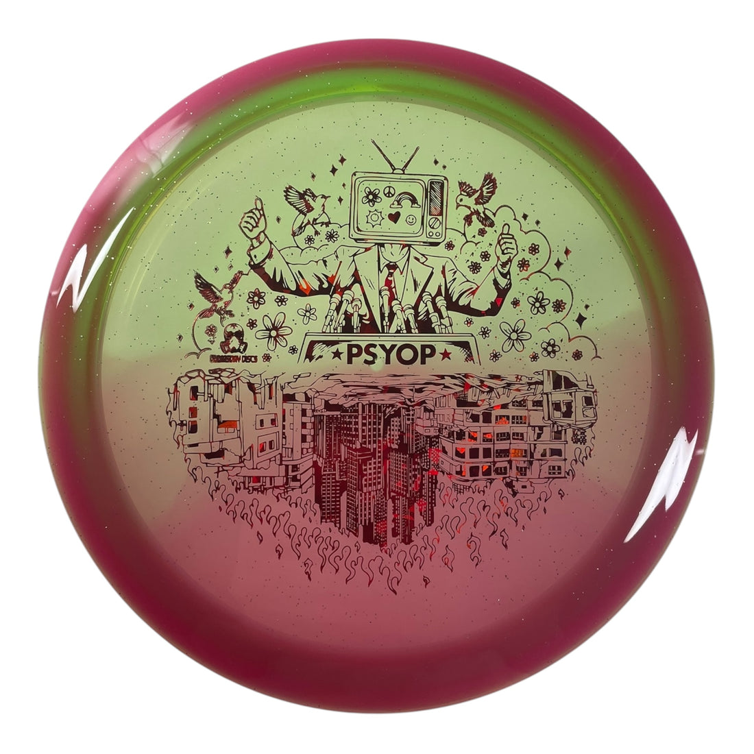 Doomsday Discs Psyop | Retina | Pink/Red Holo 172g Disc Golf