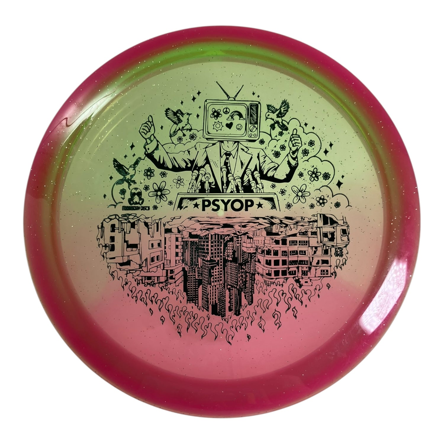 Doomsday Discs Psyop - Used Good | Retina | Pink/Green 172g Disc Golf