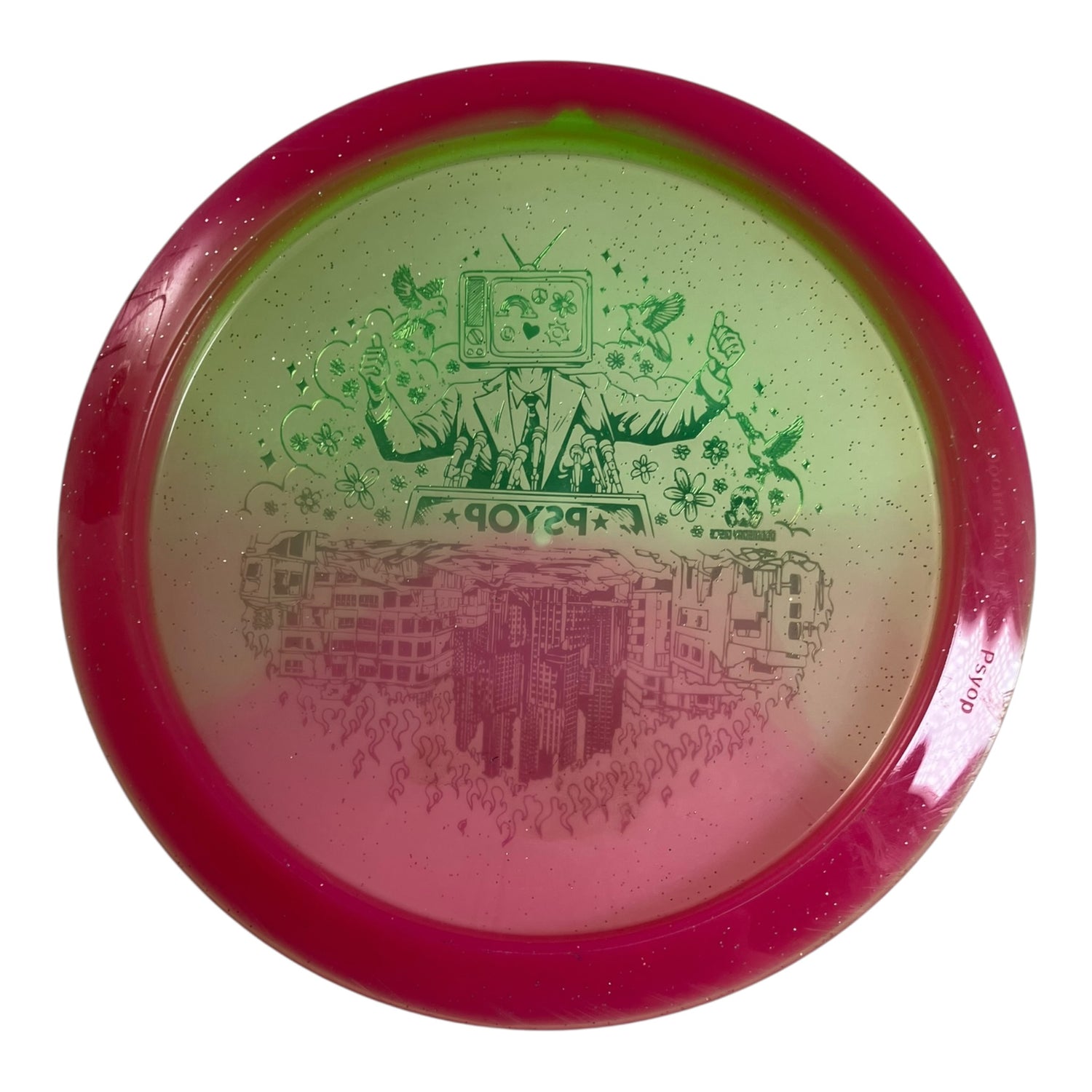 Doomsday Discs Psyop - Used Good | Retina | Pink/Green 172g Disc Golf
