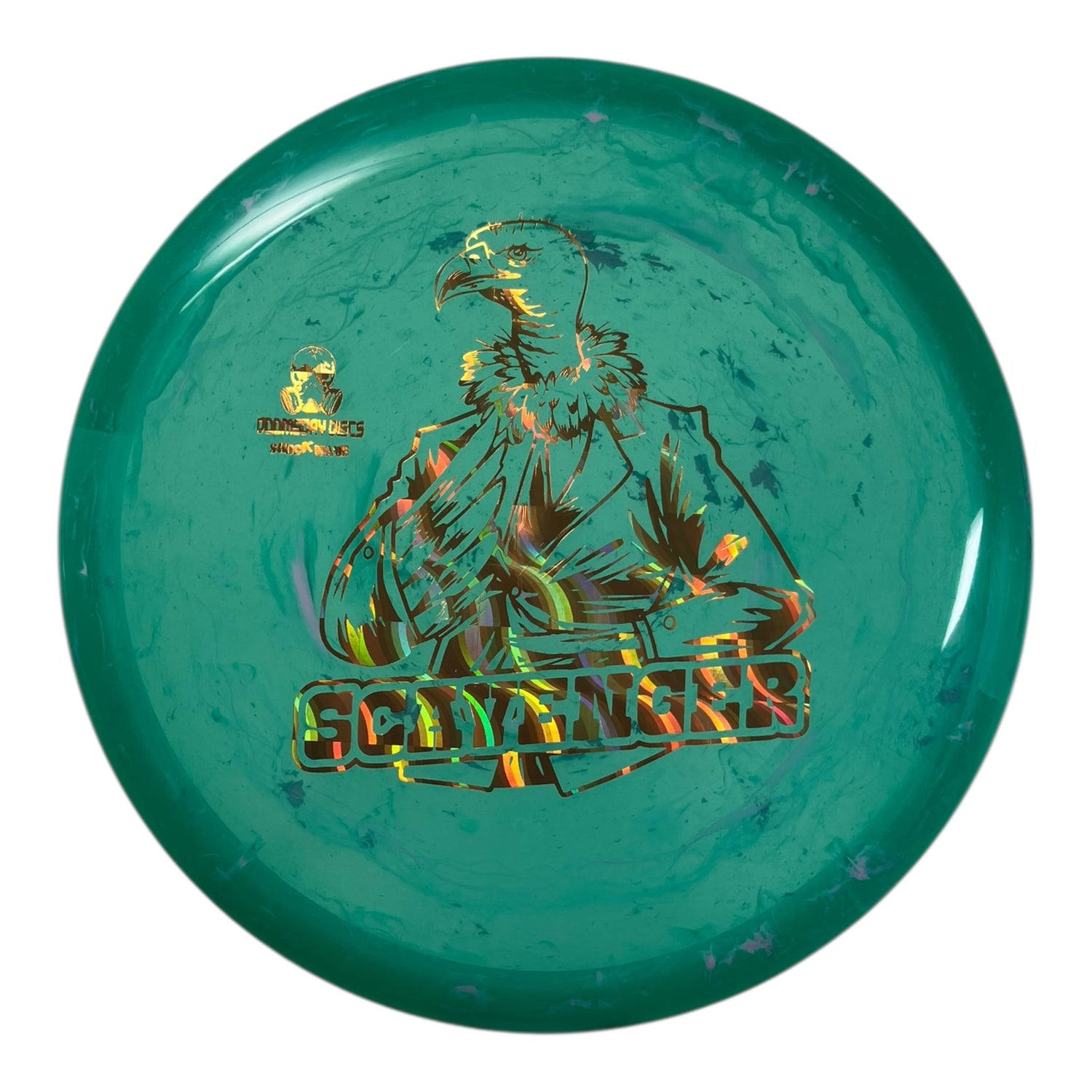 Doomsday Discs Scavenger | Shockwave | Green/Gold 173g Disc Golf