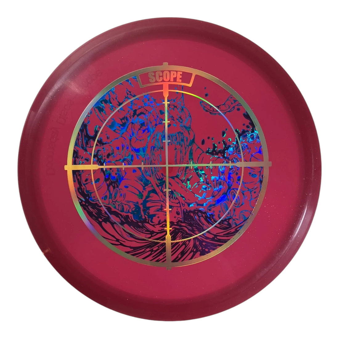 Doomsday Discs Scope | Cladestine | Red/Gold 172g Disc Golf