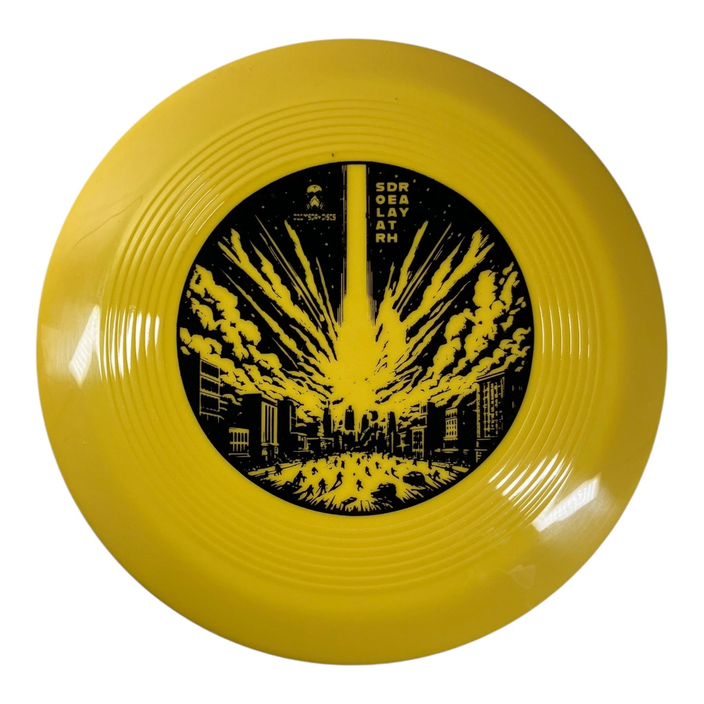 Doomsday Discs Solar Death Ray | Survival | Yellow/Black 173g Disc Golf