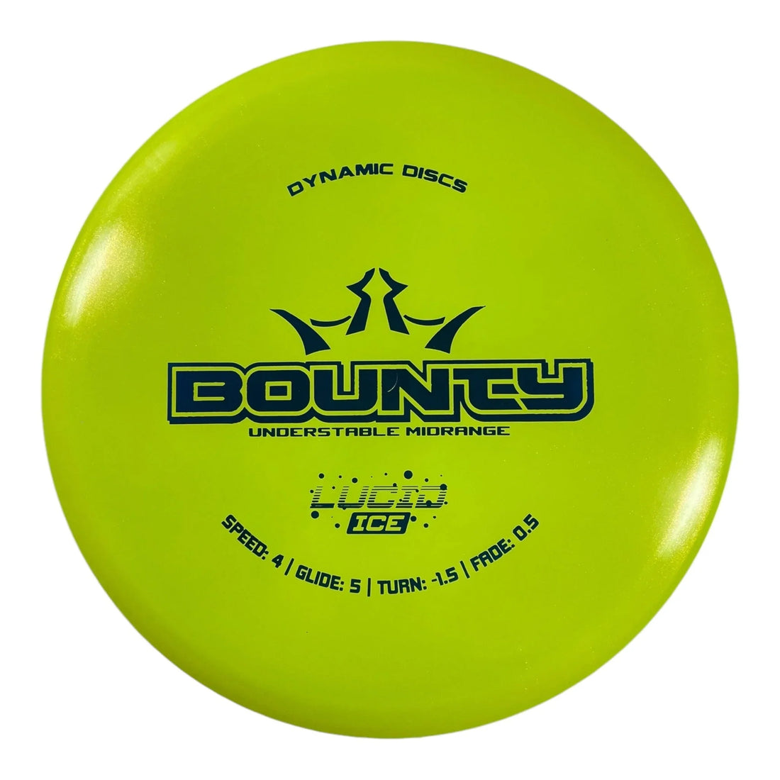 Dynamic Discs Bounty | Lucid - Ice Glimmer | Yellow/Blue 169g Disc Golf