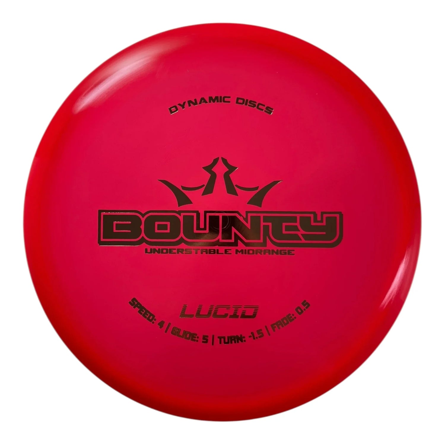 Dynamic Discs Bounty | Lucid | Red/Gold 178g Disc Golf