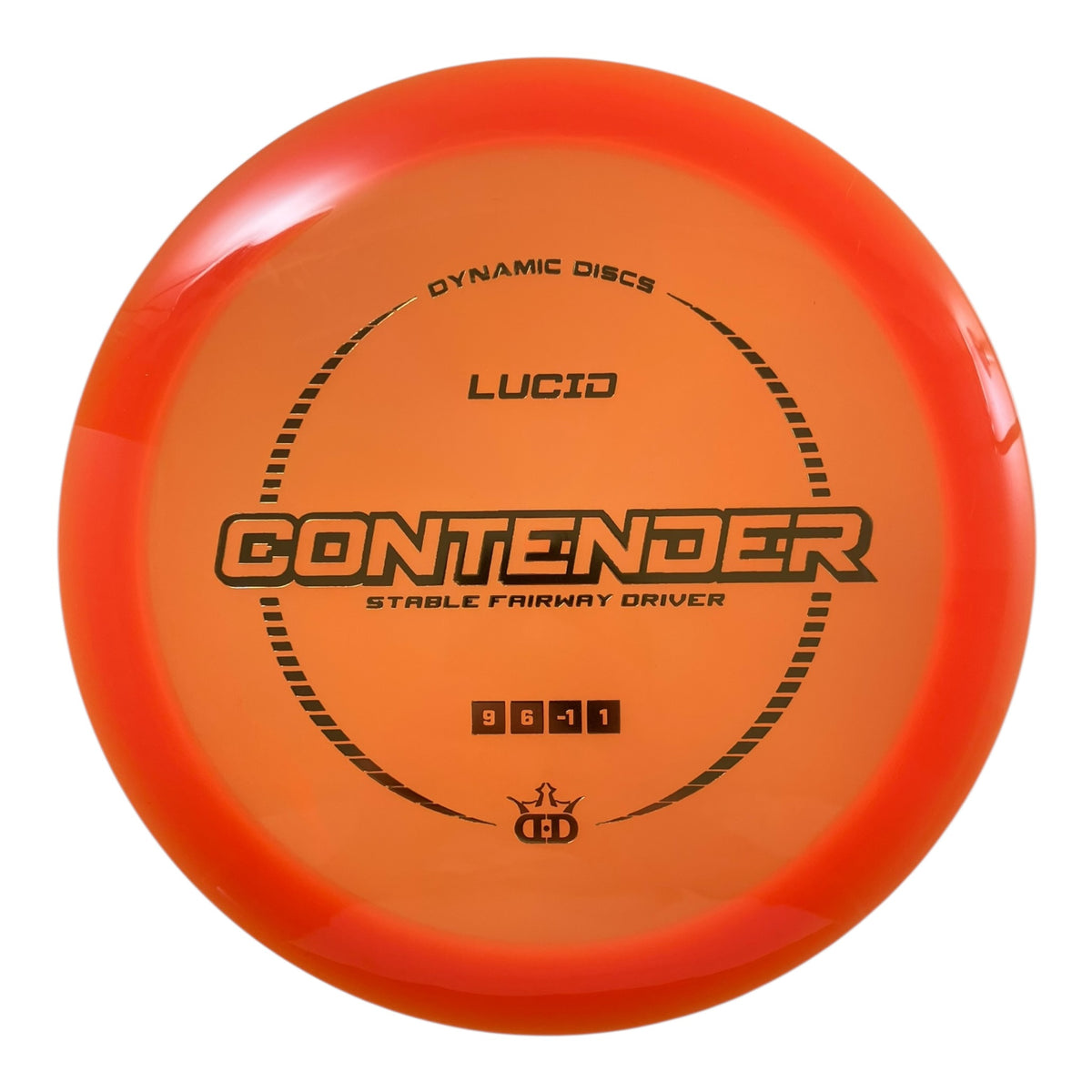 Dynamic Discs Contender | Lucid | Orange/Gold 173g Disc Golf