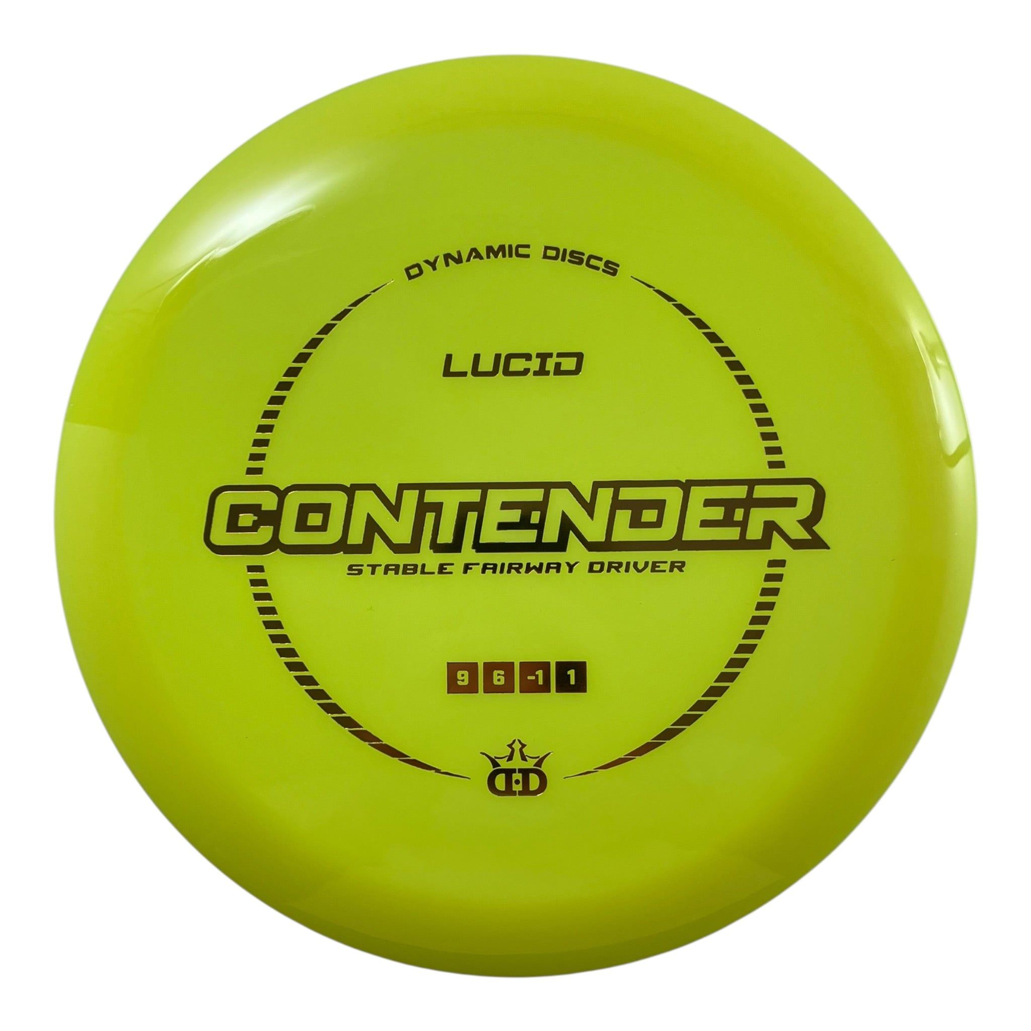 Dynamic Discs Contender | Lucid | Yellow/Gold 170g Disc Golf