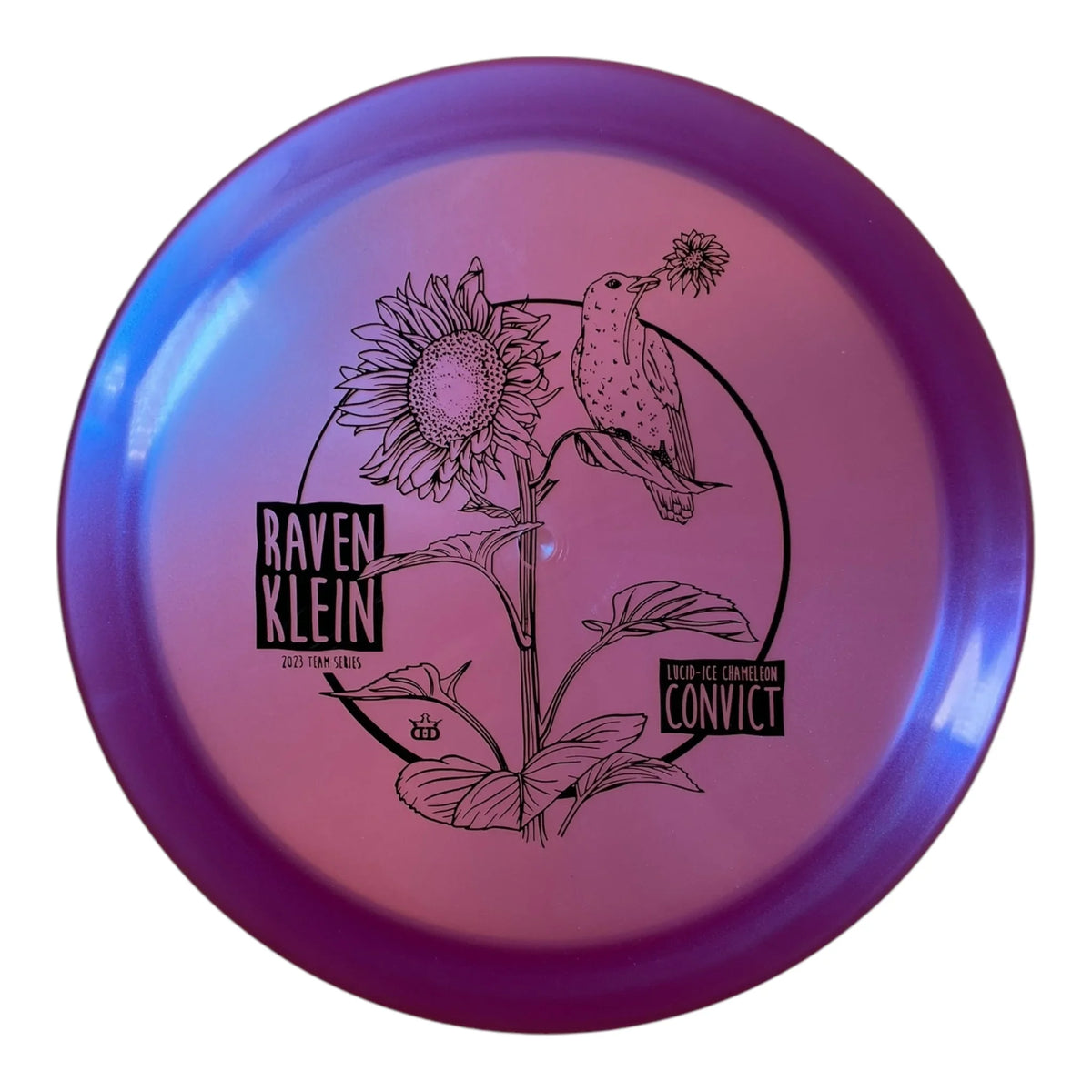 Dynamic Discs Criminal | Lucid-Ice Chameleon | Purple/Black 175g (Raven Klein) Disc Golf