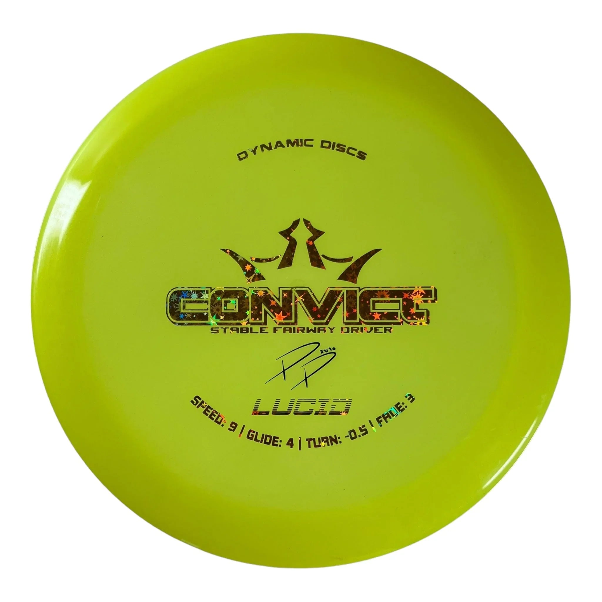 Dynamic Discs Convict | Lucid | Yellow/Gold 174g (Paige Pierce) (Used Great) Disc Golf