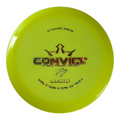 Dynamic Discs Convict | Lucid | Yellow/Gold 174g (Paige Pierce) (Used Great) Disc Golf