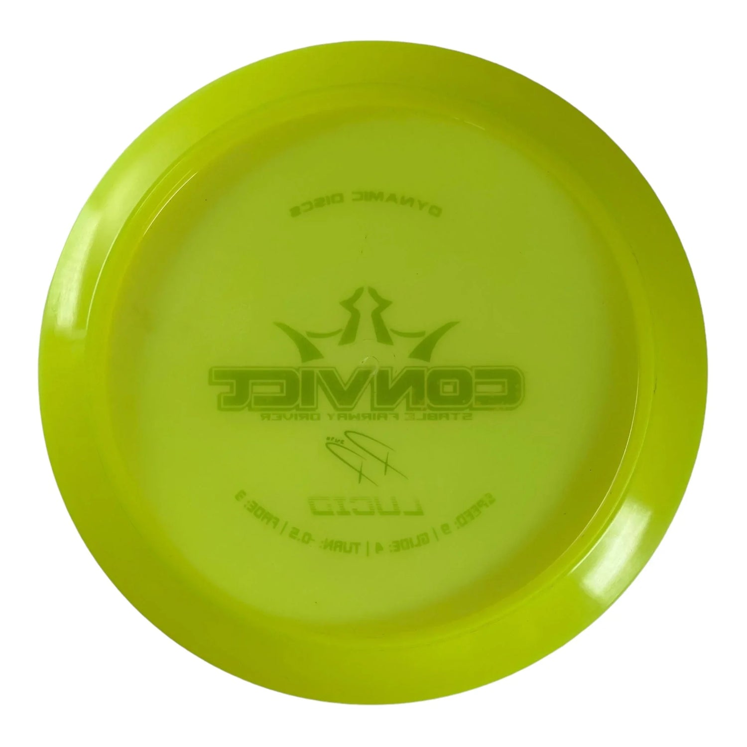 Dynamic Discs Convict | Lucid | Yellow/Gold 174g (Paige Pierce) (Used Great) Disc Golf