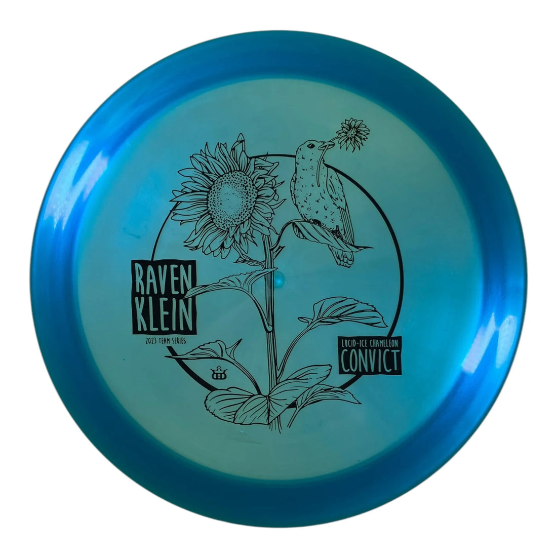 Dynamic Discs Criminal | Lucid-Ice Chameleon | Blue/Black 173-175g (Raven Klein) Disc Golf