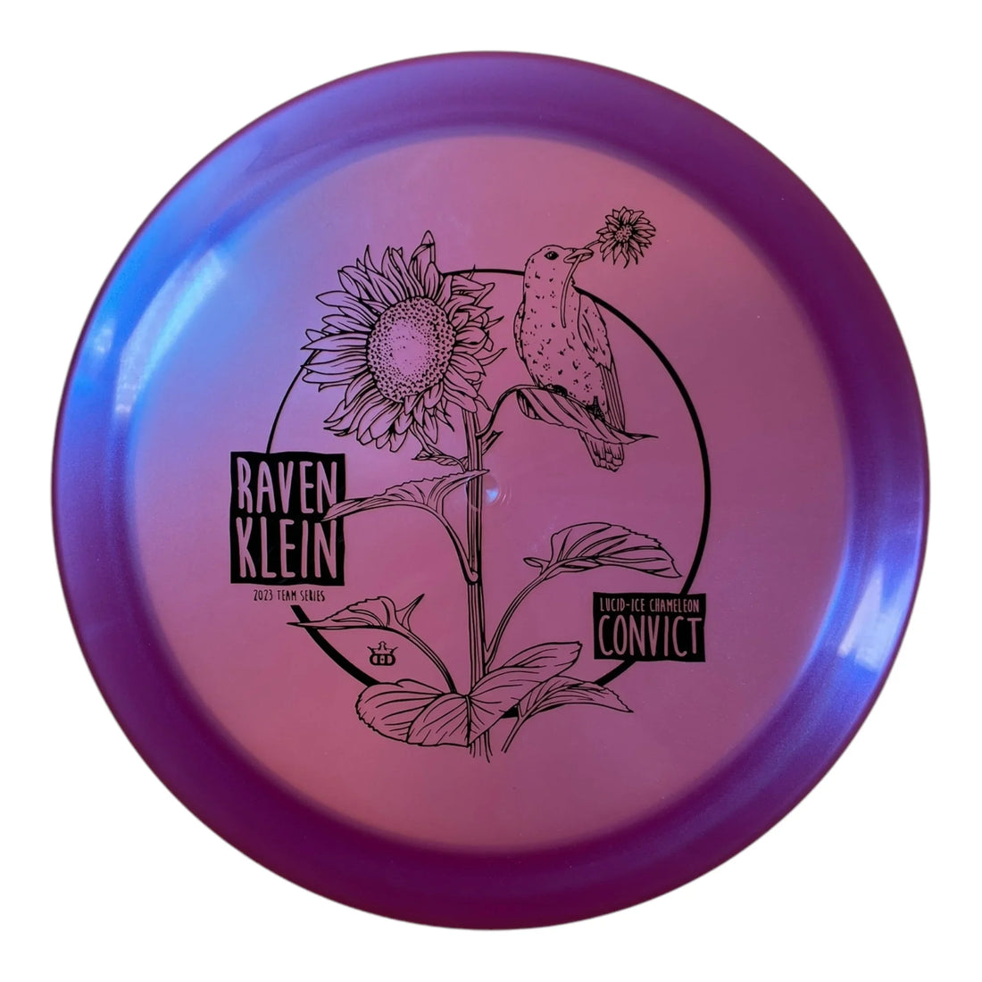 Dynamic Discs Criminal | Lucid-Ice Chameleon | Purple/Black 175g (Raven Klein) Disc Golf