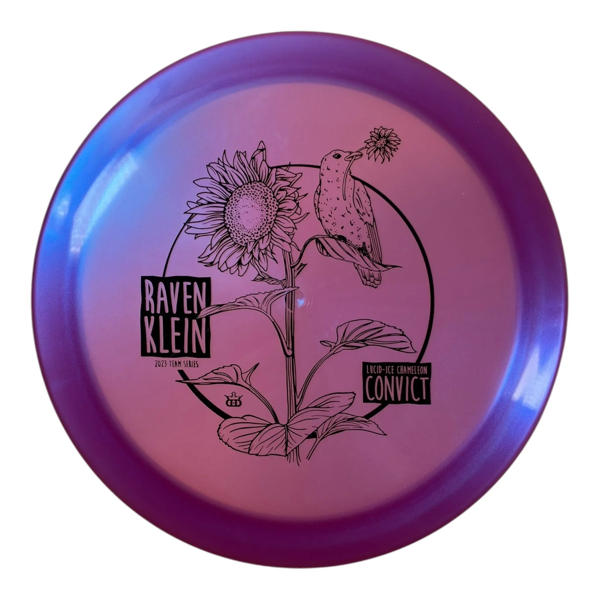 Dynamic Discs Criminal | Lucid-Ice Chameleon | Purple/Black 175g (Raven Klein) Disc Golf