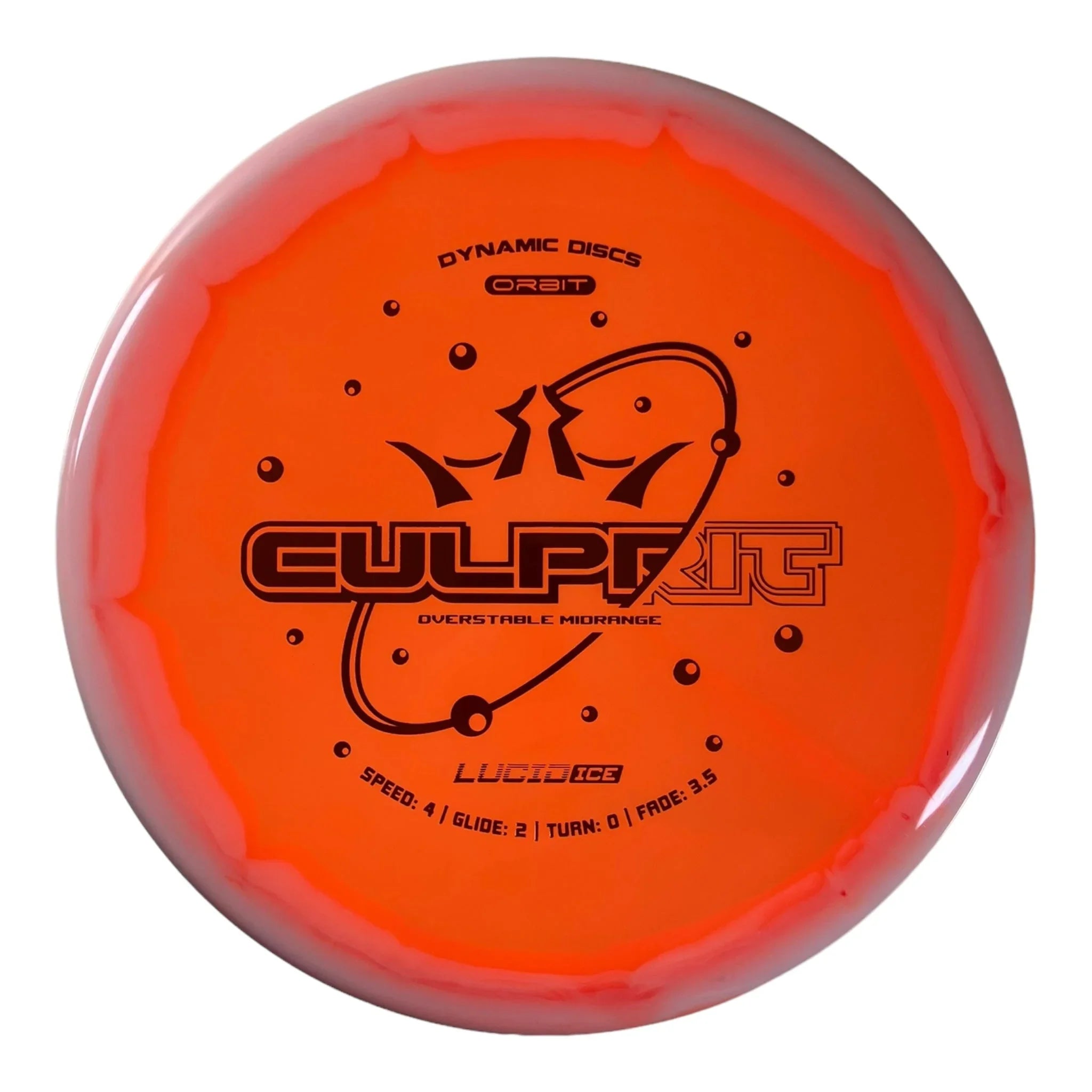 Dynamic Discs Culprit | Lucid Ice Orbit | Orange/Orange 174 - 175g Disc Golf