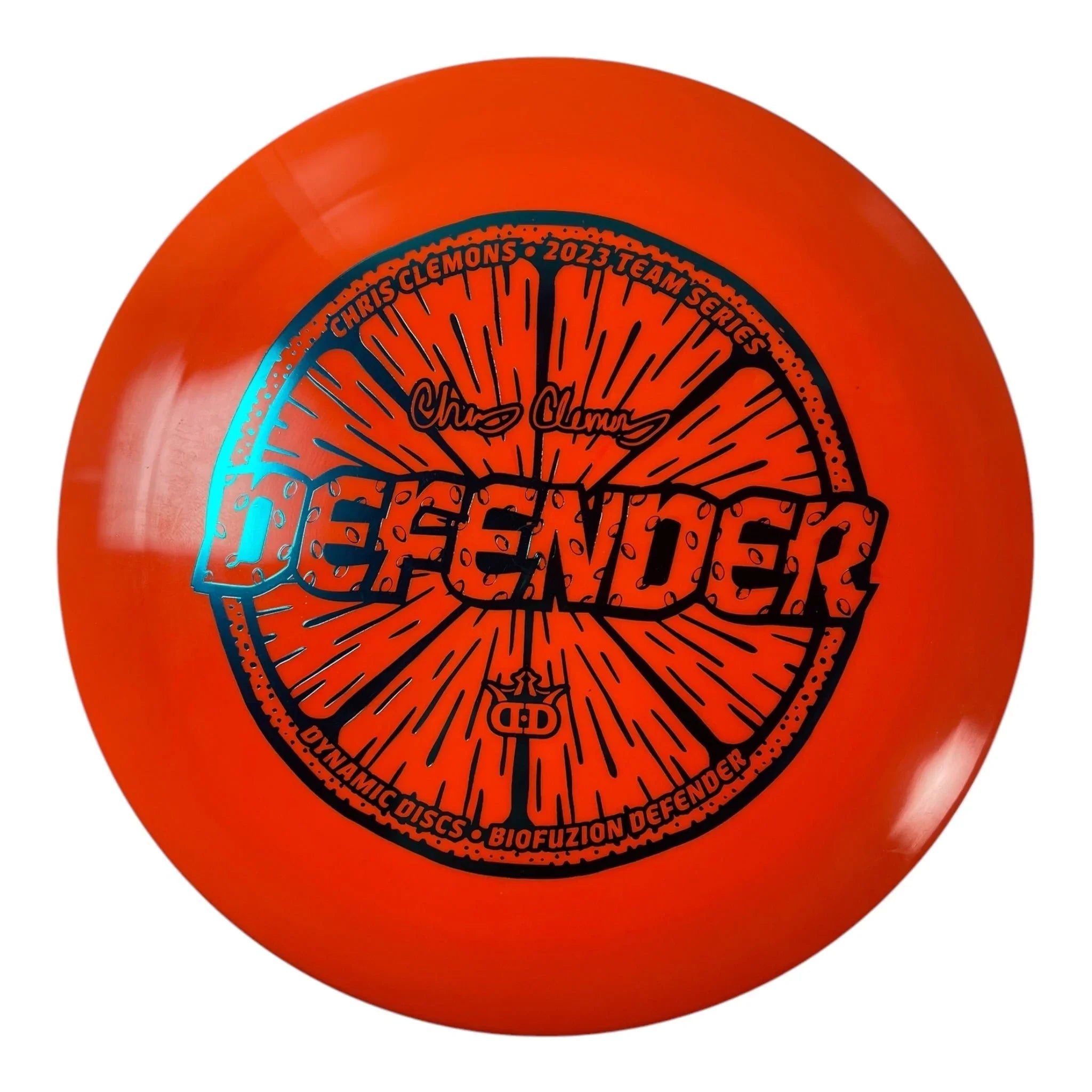 Dynamic Discs Defender | Biofuzion | Orange/Blue 173g (Chris Clemons) Disc Golf